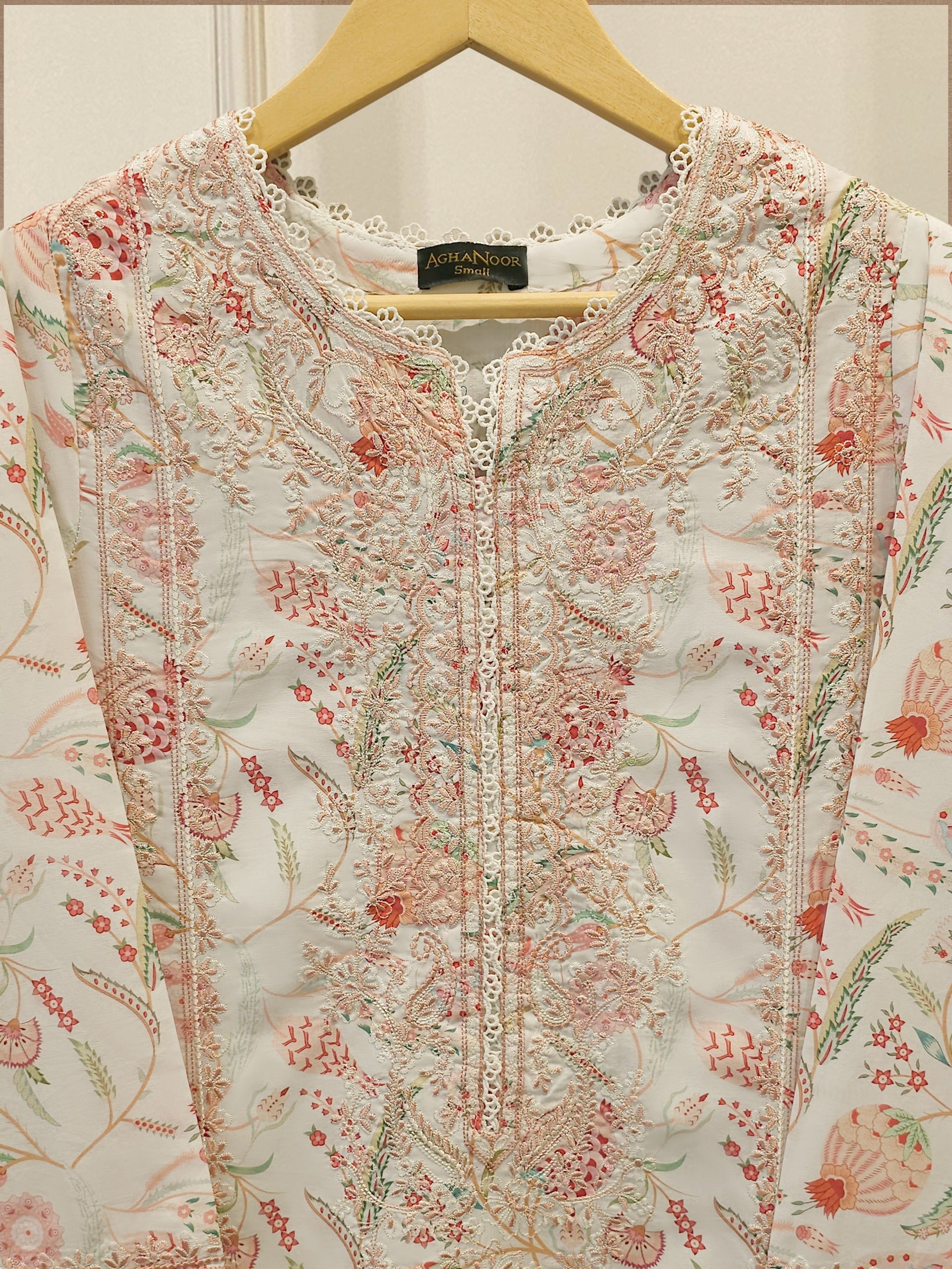 2 Piece Digital Printed Embroidered Lawn Suit S115174