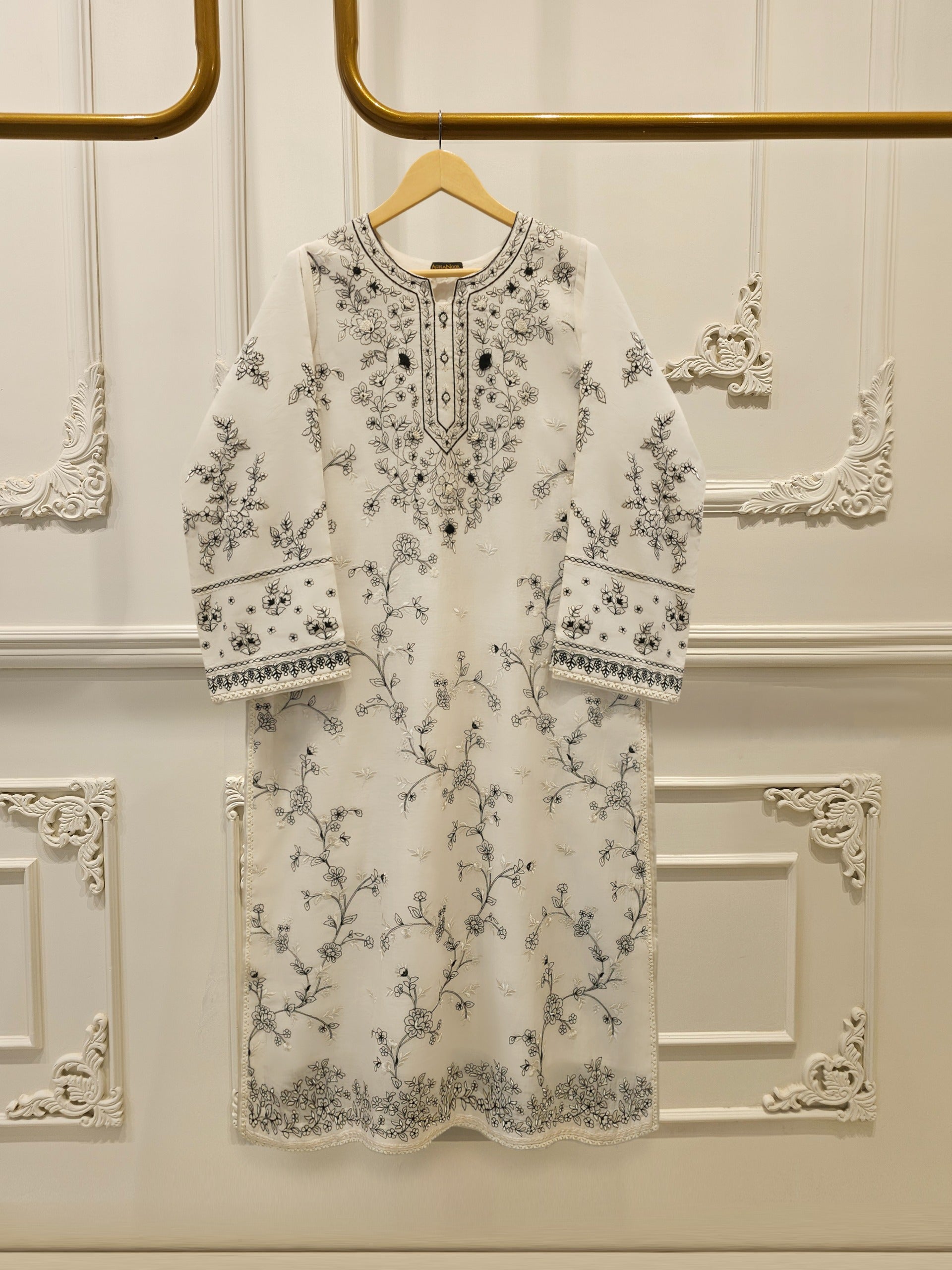 2 Piece - Embroidered Kora  Cotton Suit S115200