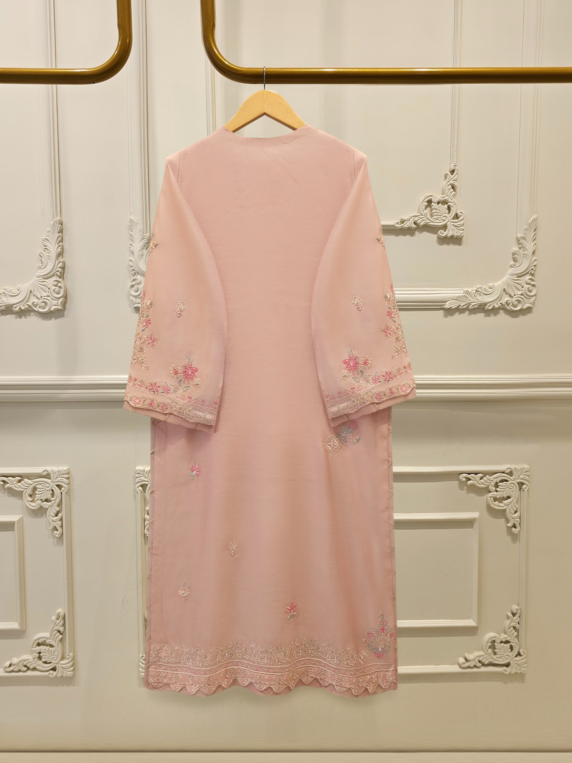 3 Piece - Pure Khaddi Silk Embroidered  Suit S115255