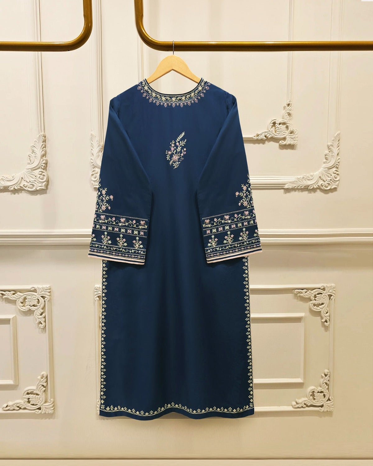 2 Piece - Embroidered Cambric Suit S115648