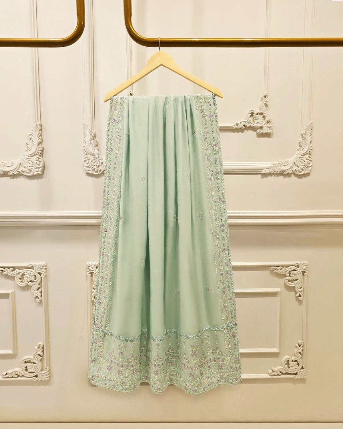 2 Piece - Embroidered Cambric Suit S115648