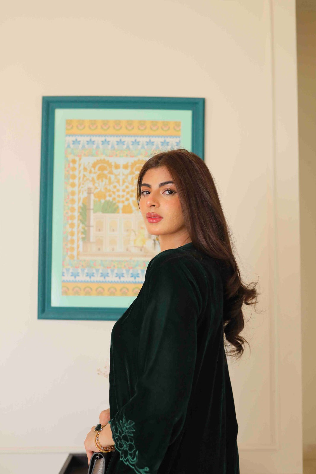 Emerald dreams in velvet