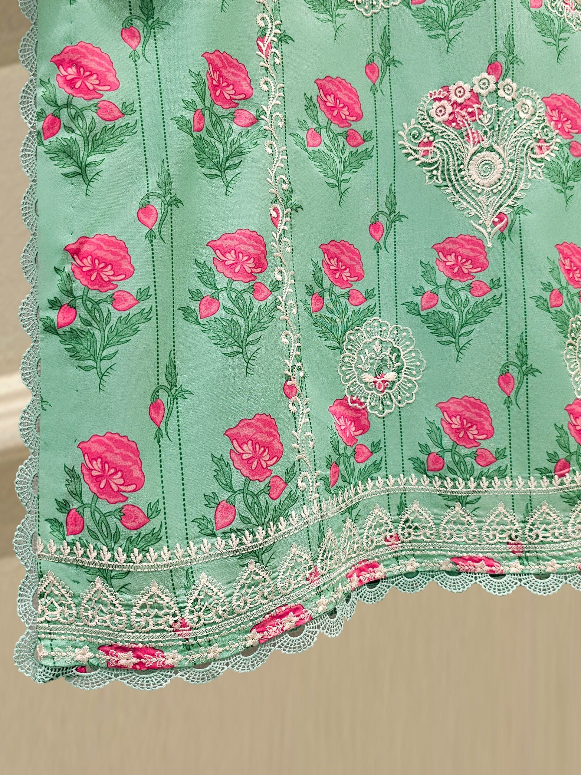 Digital Printed Embroidered Lawn Shirt S111740