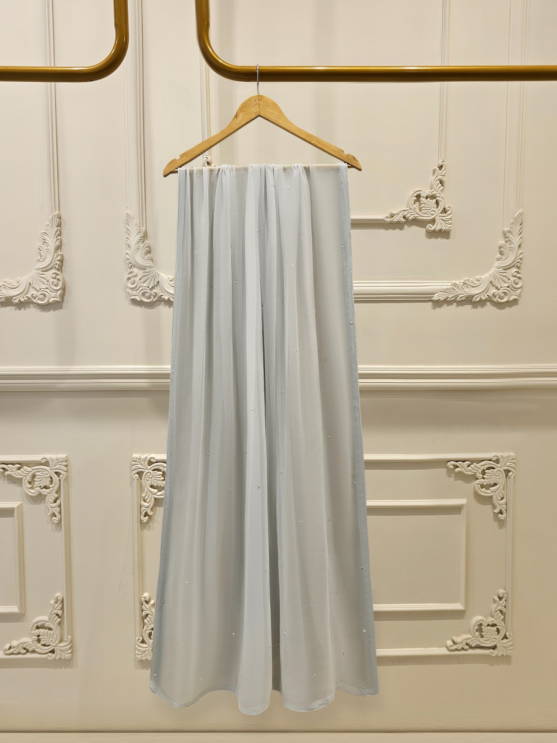 3 Piece - Pure Organza Embroidered Suit S111965