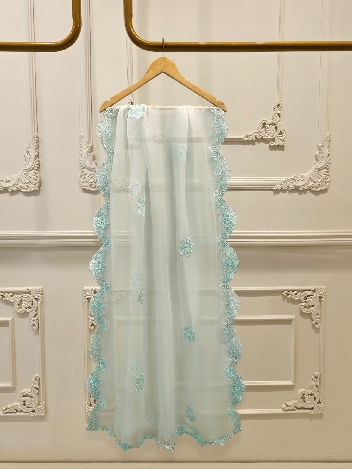 3 Piece-  Pure Embroidered Sheesha Silk Suit S112012