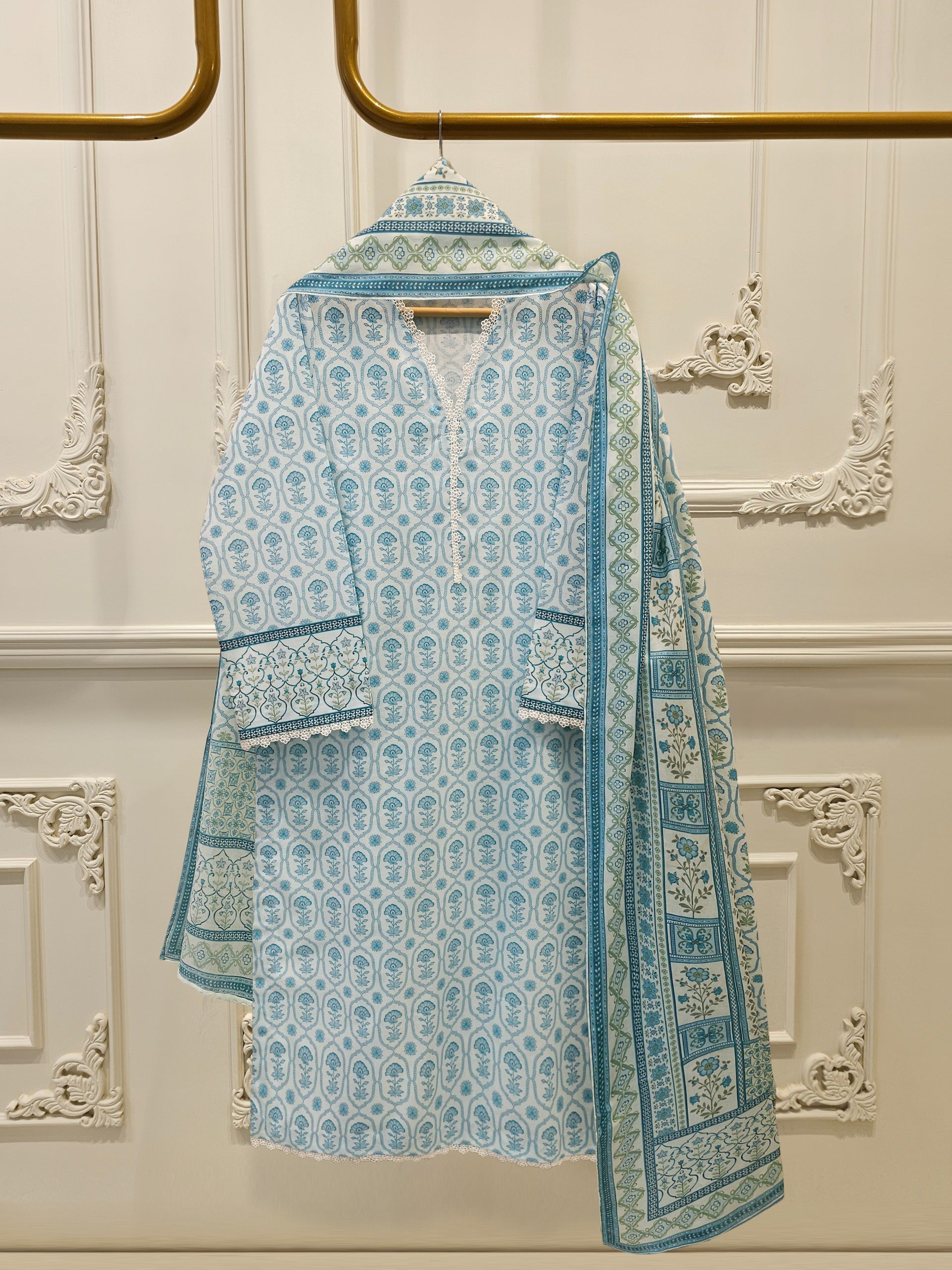 2 Piece - Digital Printed Lawn Suit S112064