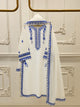 3 Piece - Pure Embroidered Cotton Net Suit S112057