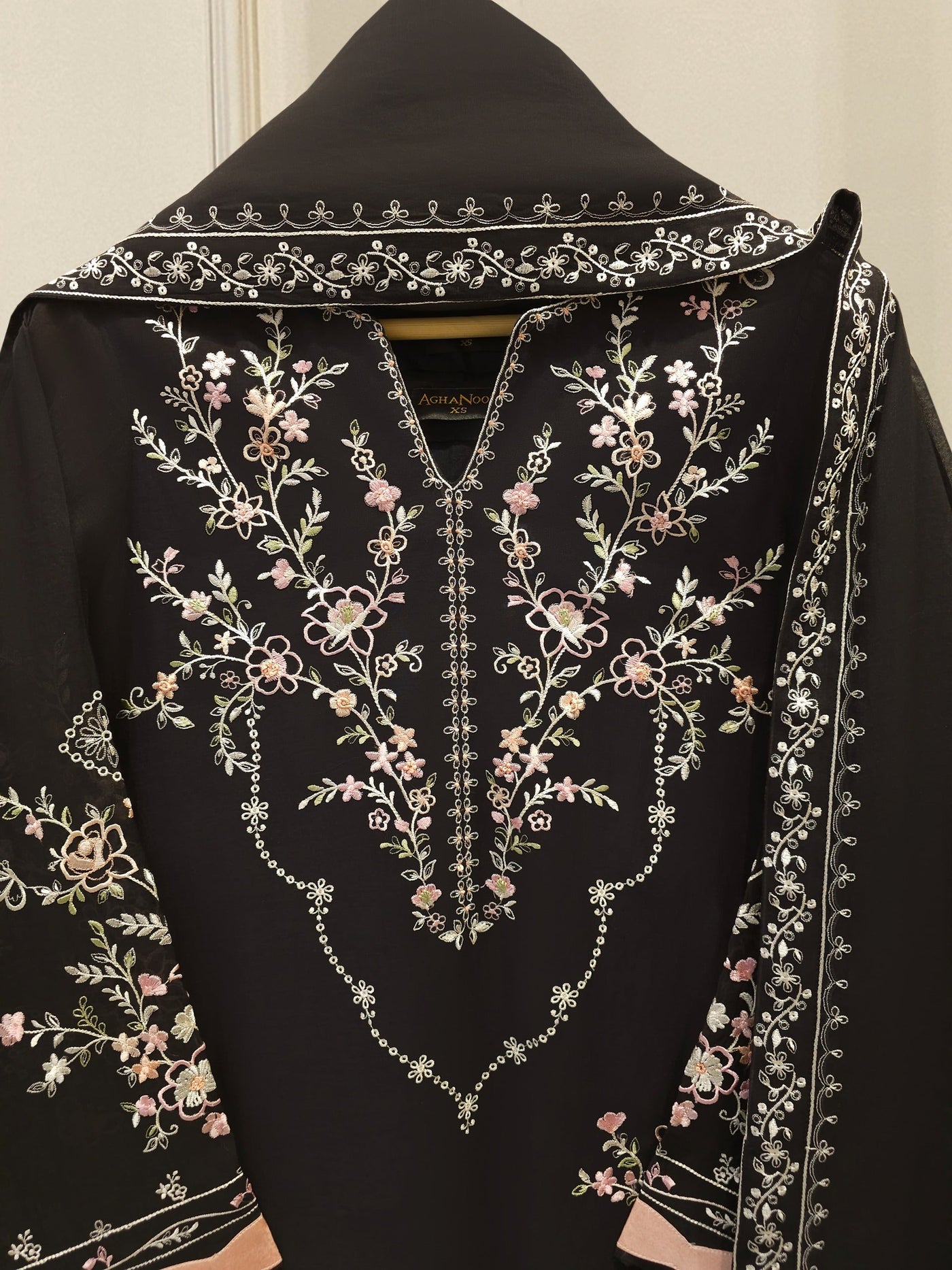 2 Piece - Embroidered Kora Cotton Silk Suit S112108