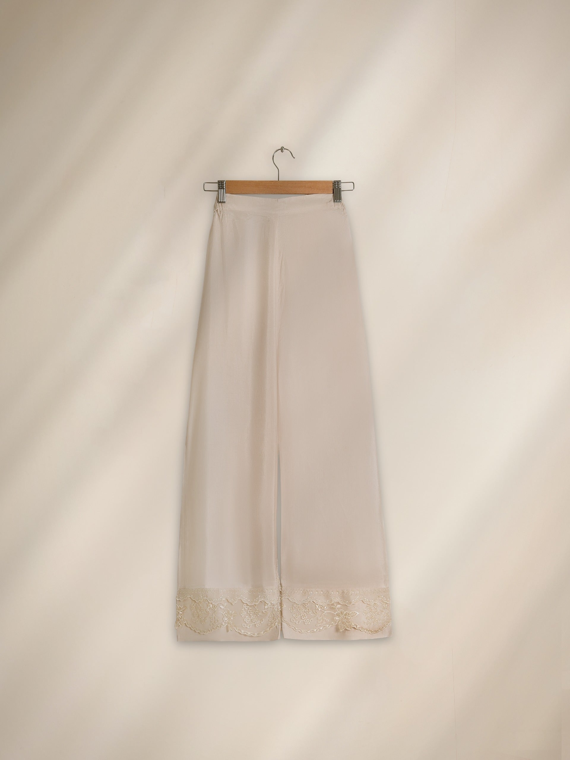 Korean Raw Silk Embroidered Pants PNT0370