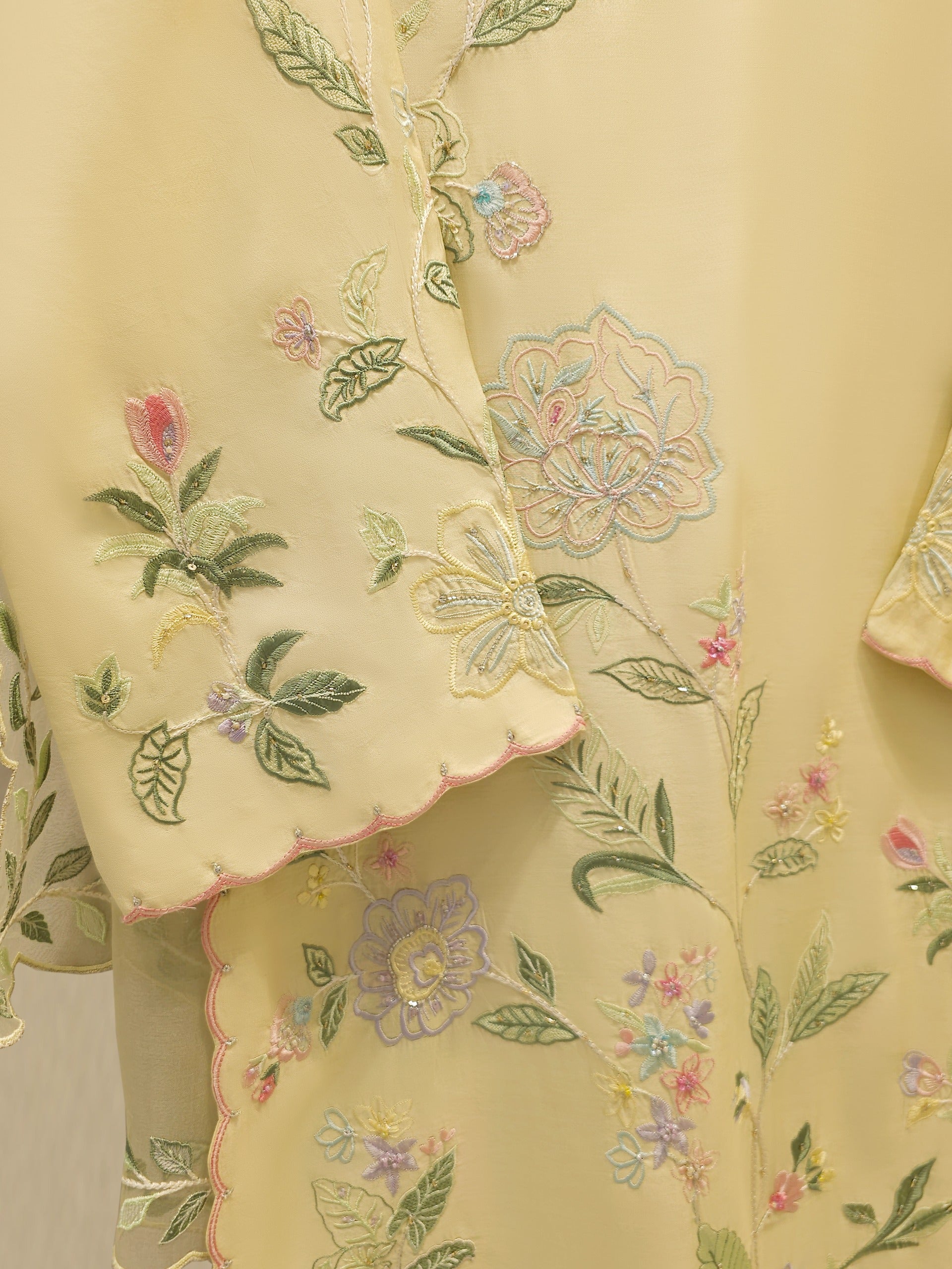 3 Piece- Pure Khaddi Silk Embroidered Suit S112240