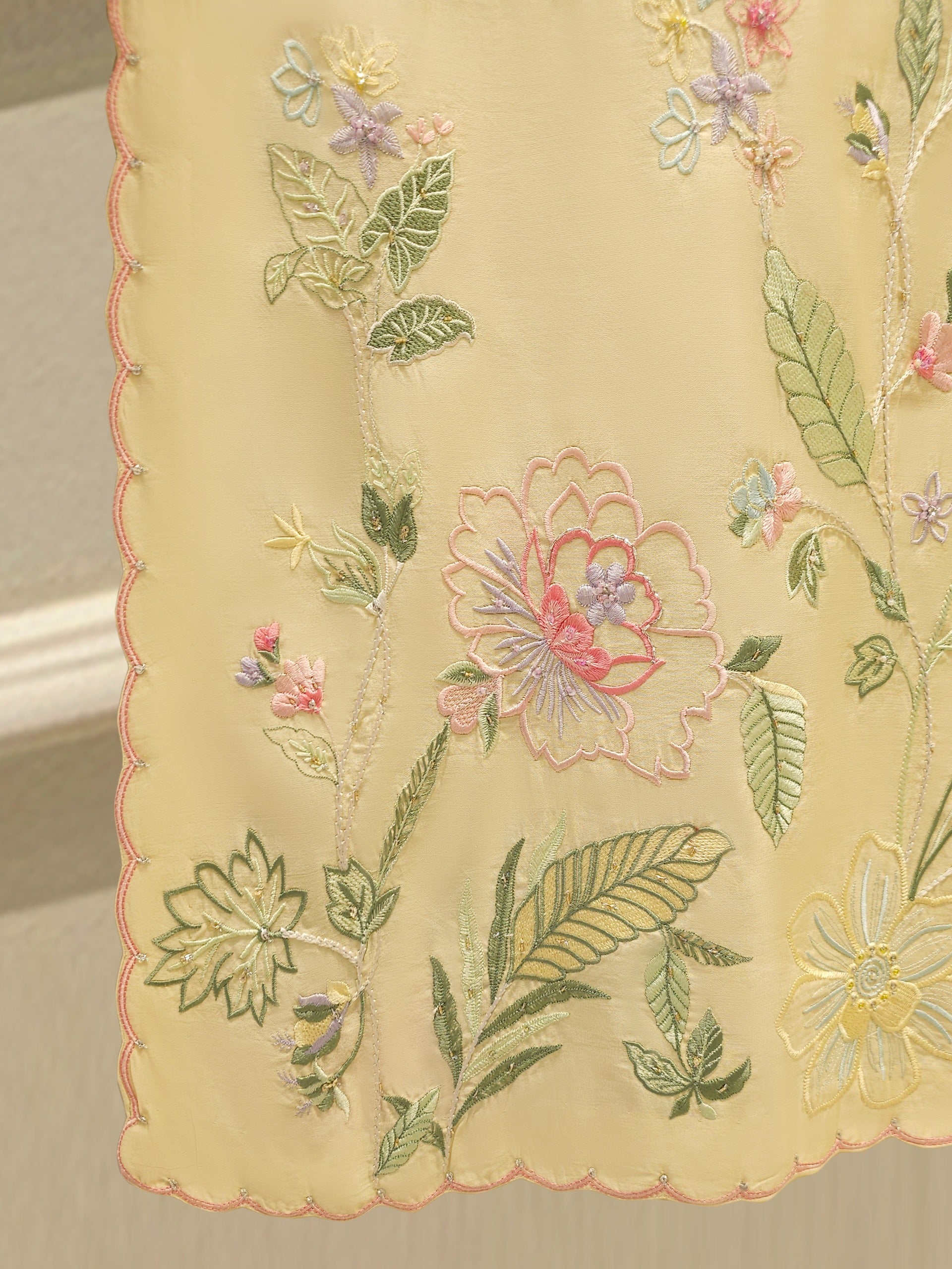 3 Piece- Pure Khaddi Silk Embroidered Suit S112240