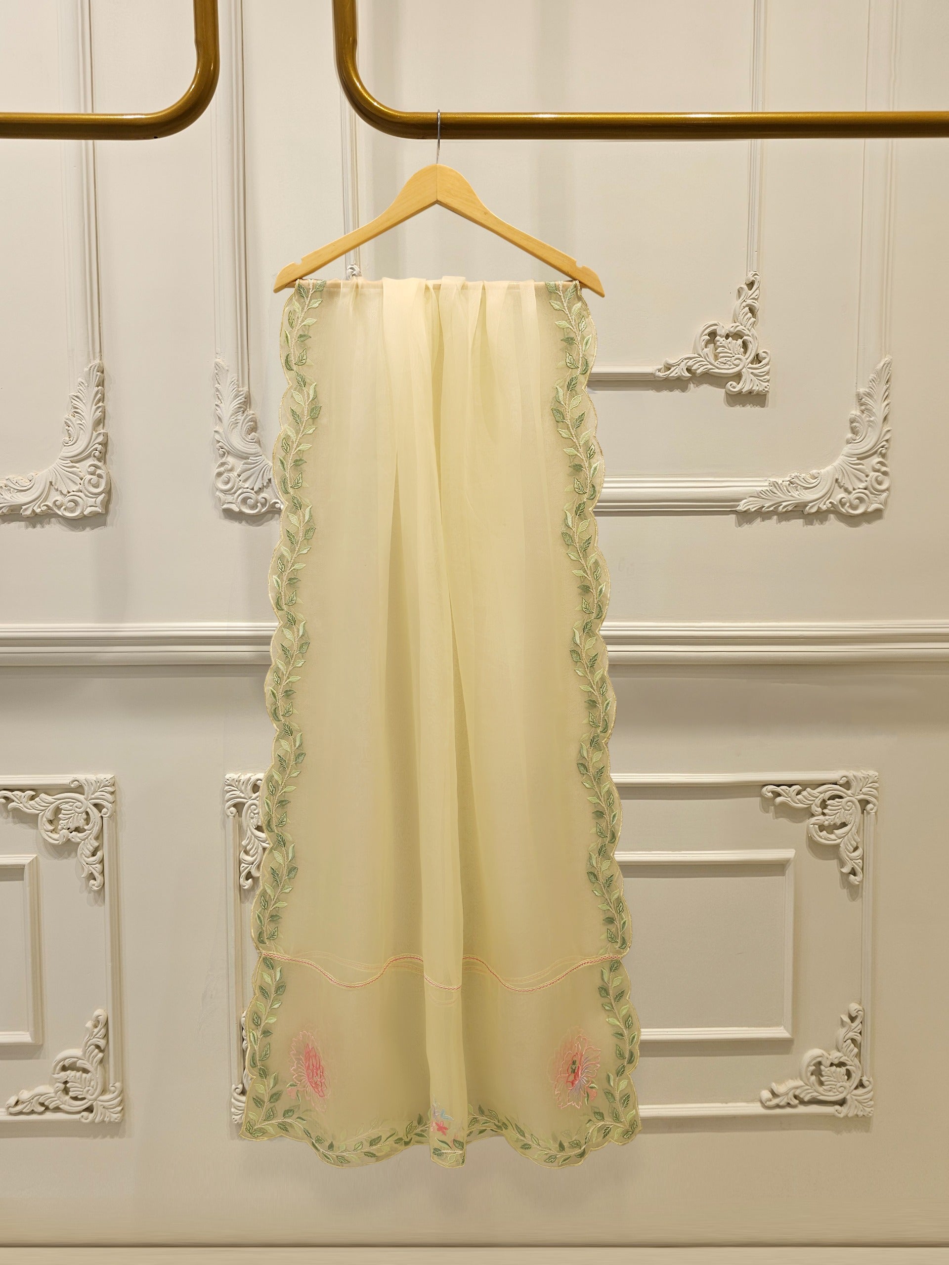 3 Piece- Pure Khaddi Silk Embroidered Suit S112240