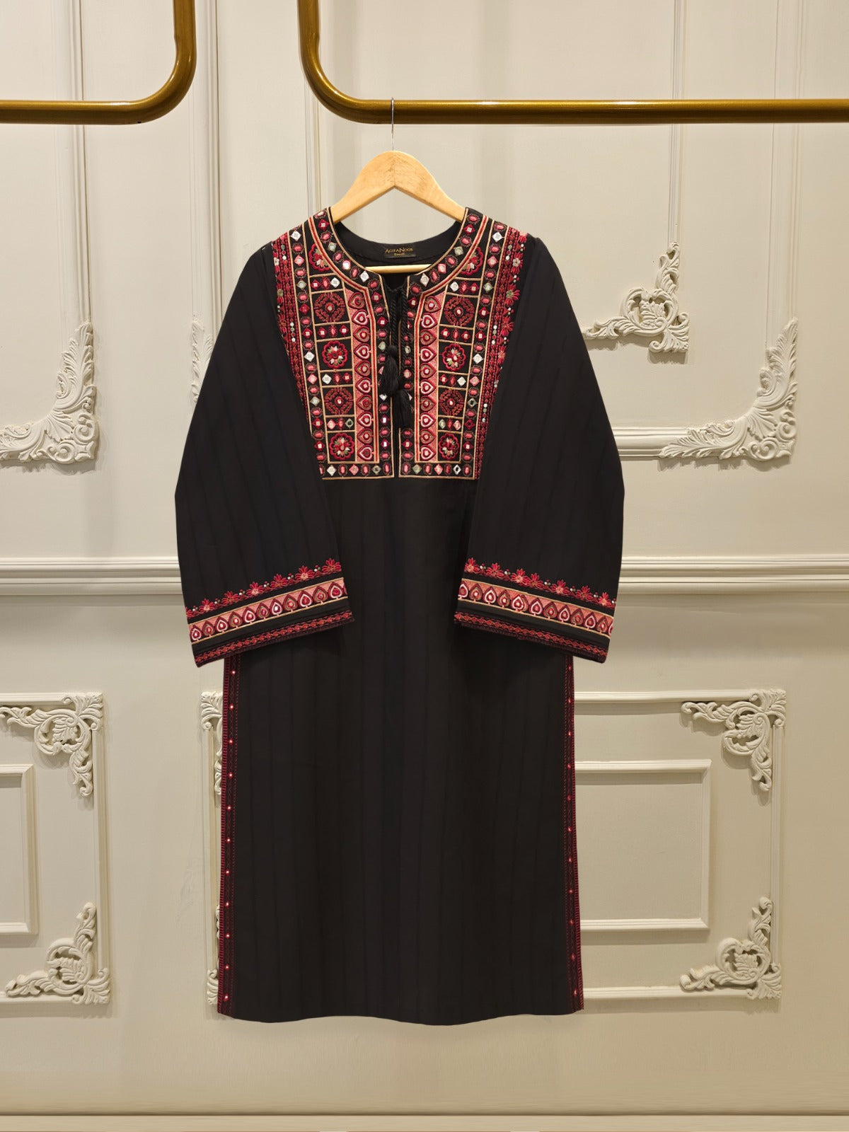 2 Piece - Embroidered Jacquard Suit S112296