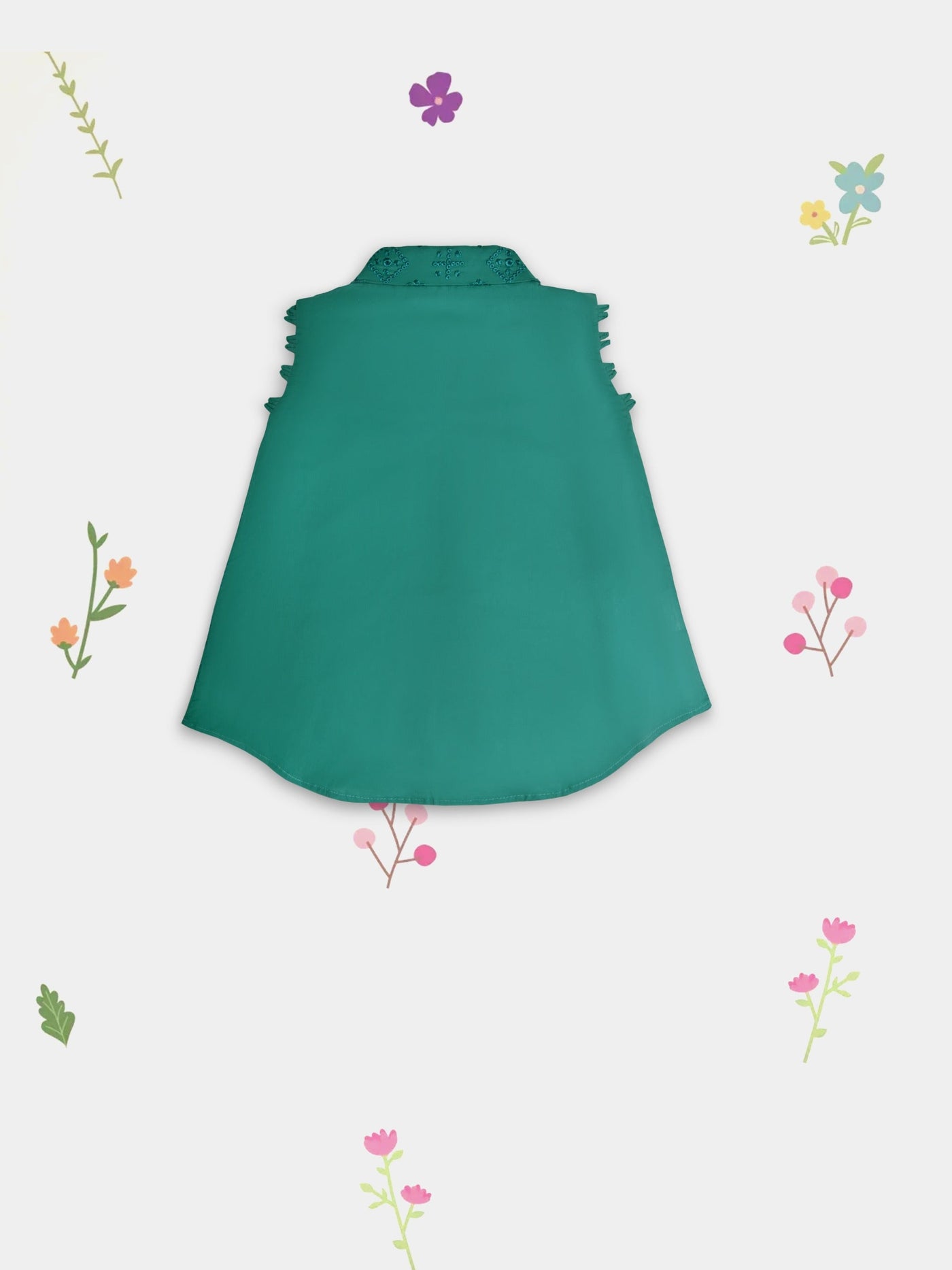 (Kids) Embroidered Lawn Suit Fkd-084