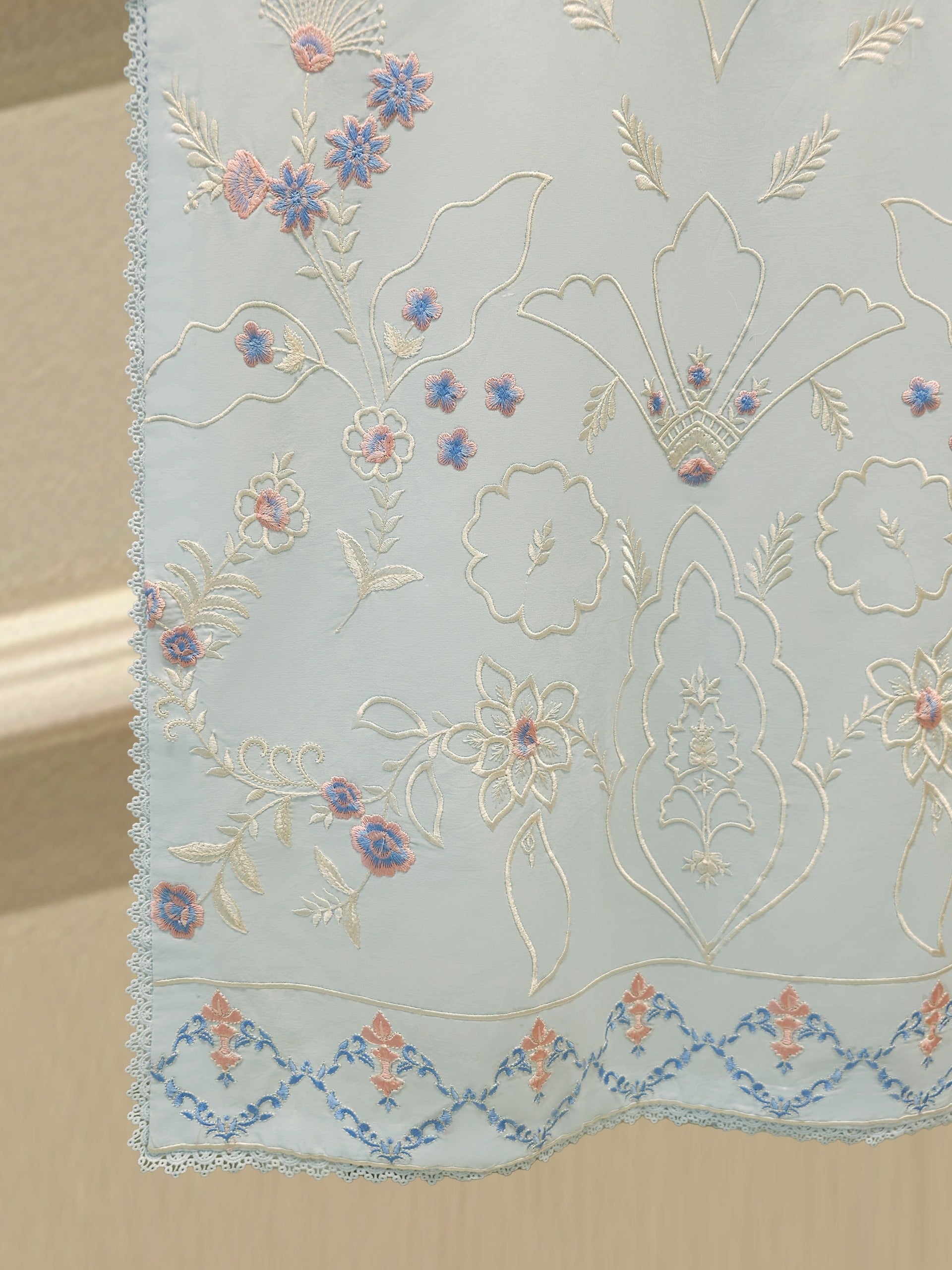 2 Piece - Embroidered Cambric Suit S112341