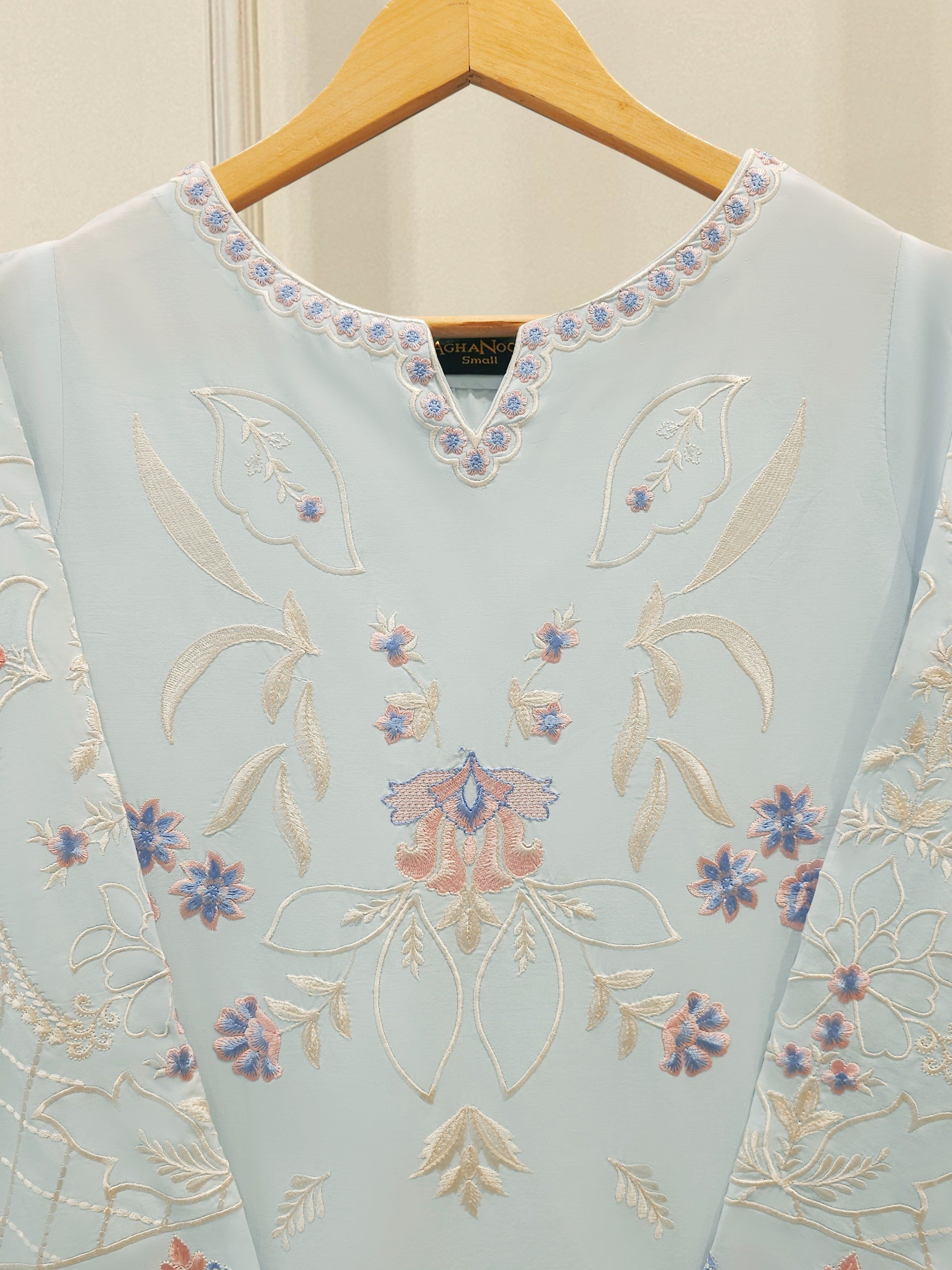 2 Piece - Embroidered Cambric Suit S112341