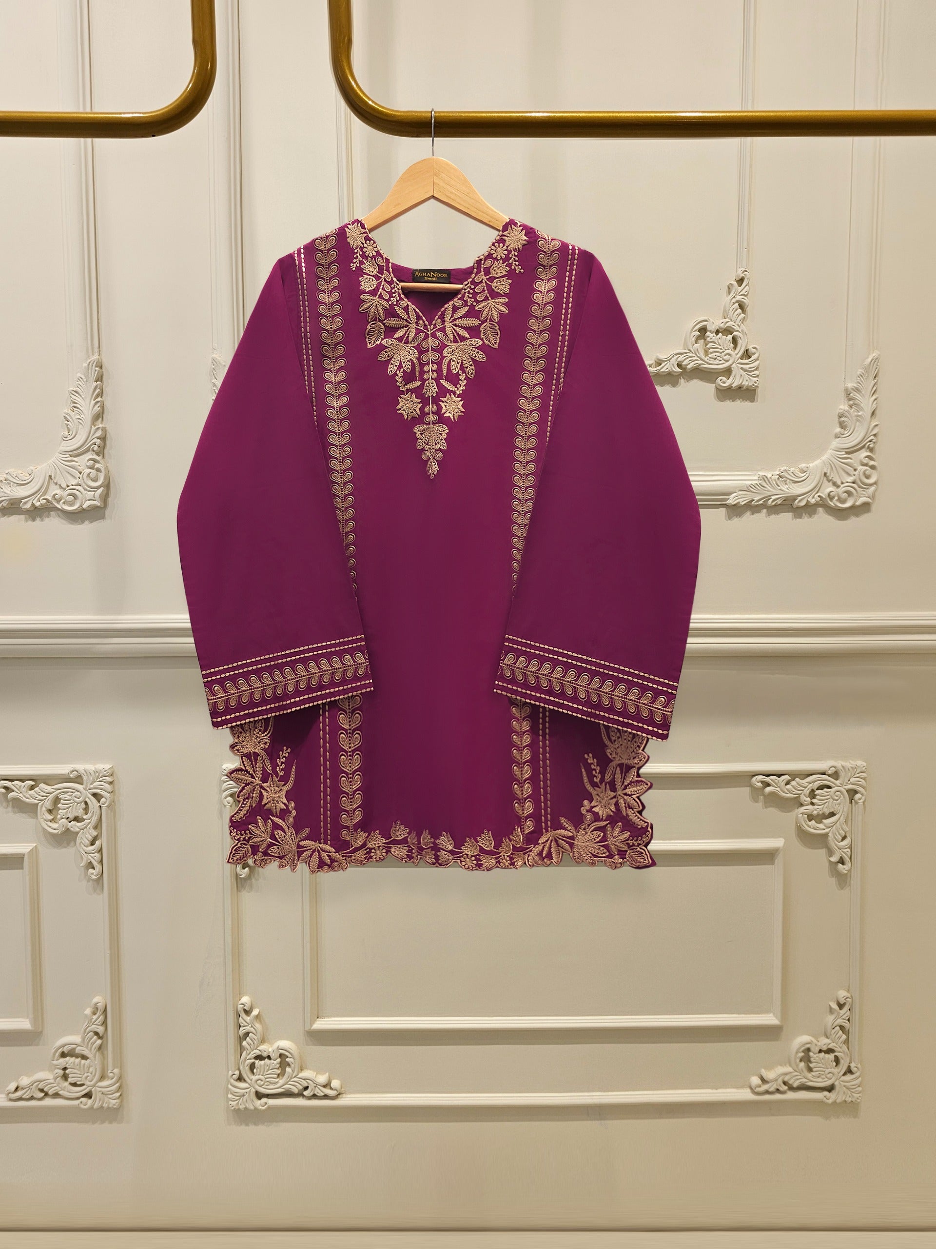 2 Piece - Embroidered Cambric Suit S112353