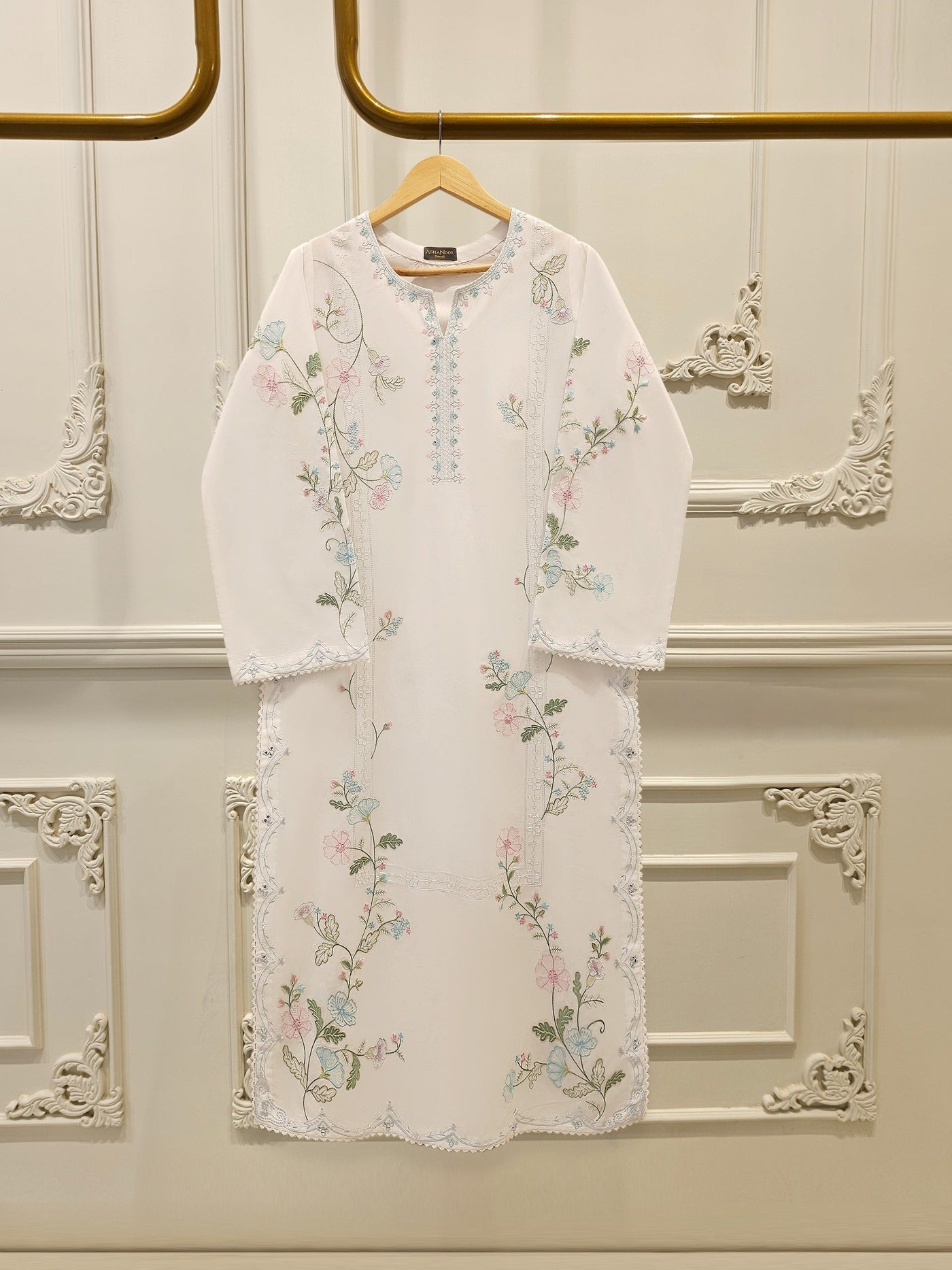 2 Piece - Embroidered Cambric Suit S114505