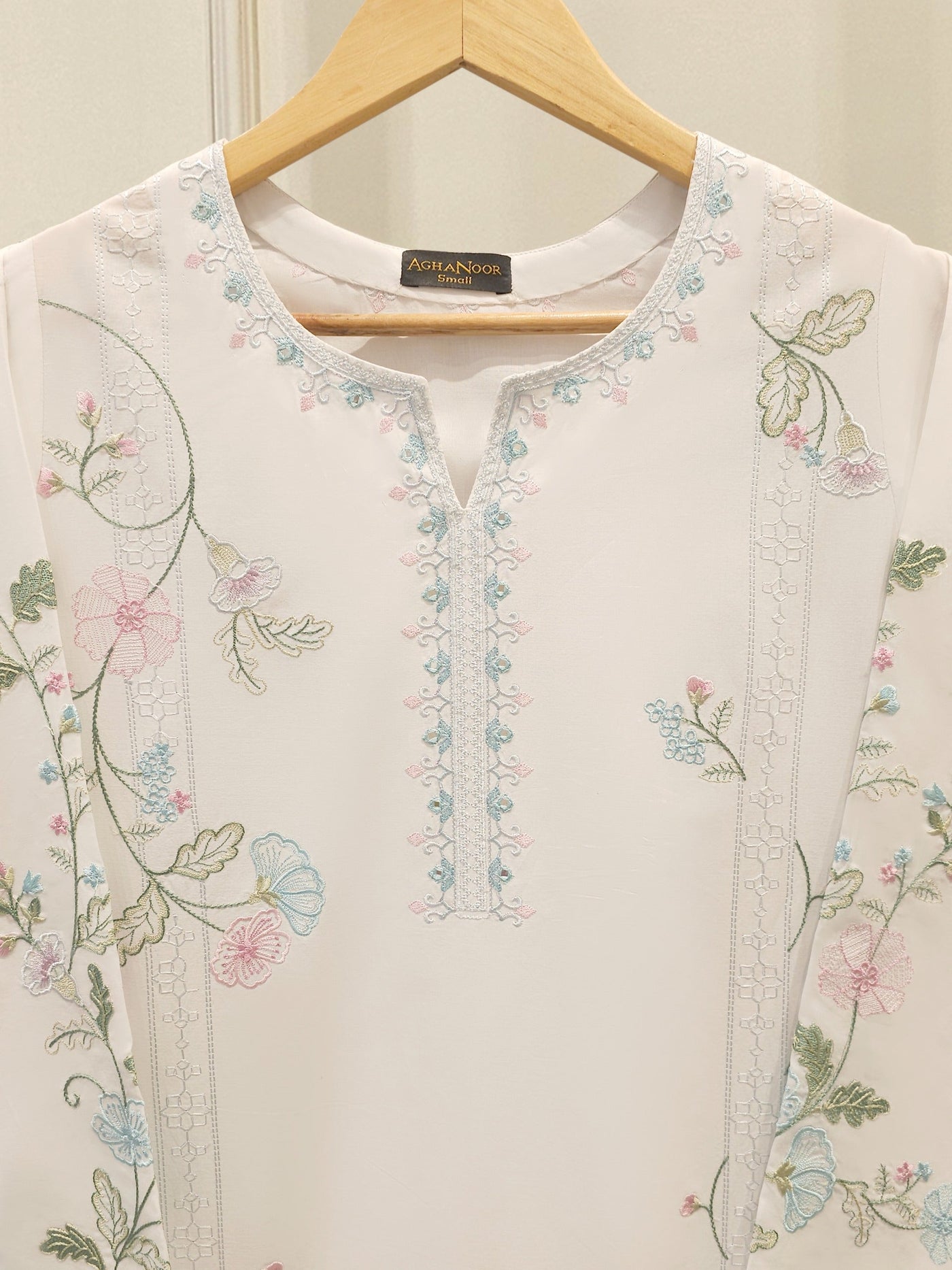2 Piece - Embroidered Cambric Suit S114505