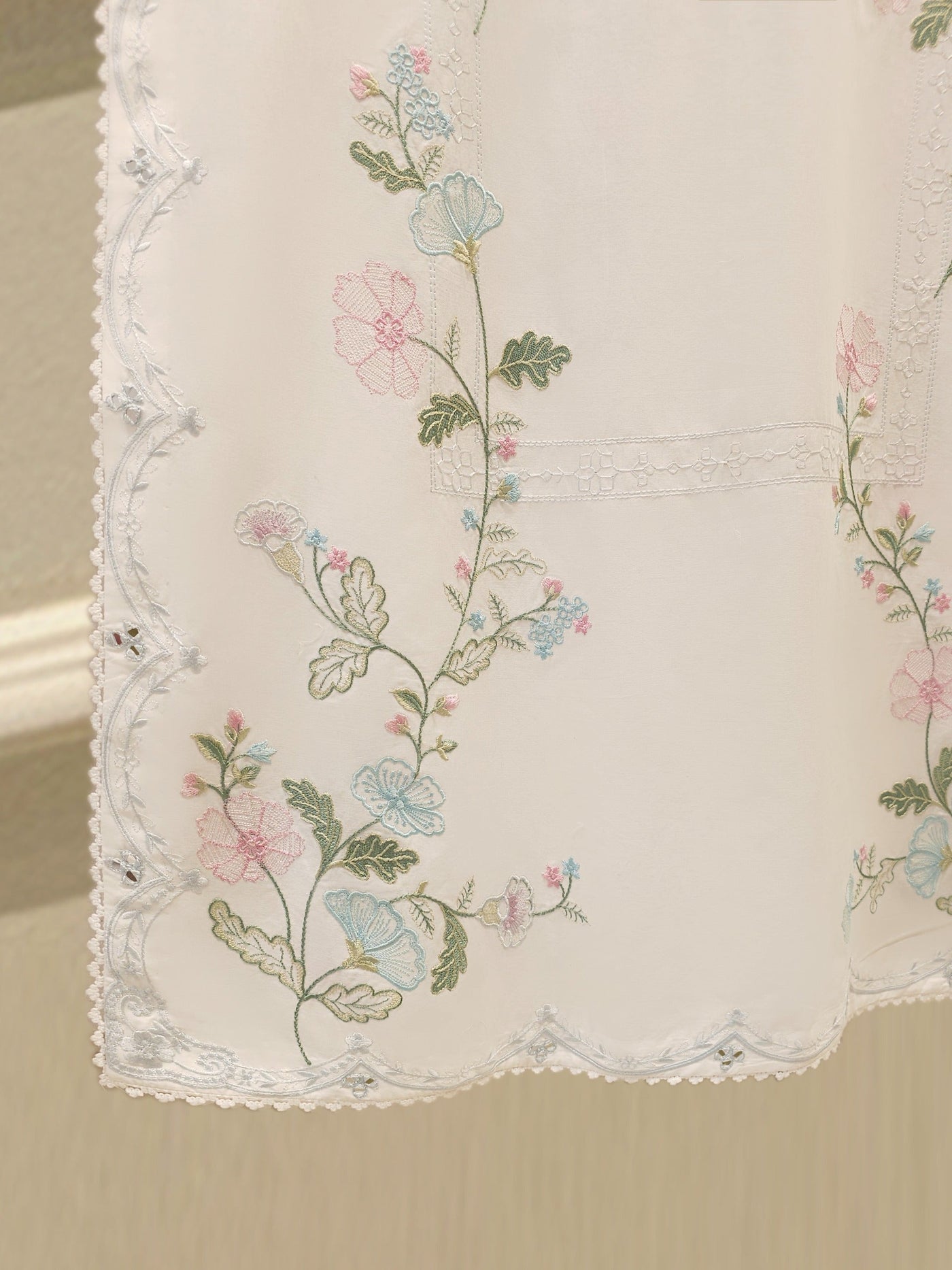 2 Piece - Embroidered Cambric Suit S114505