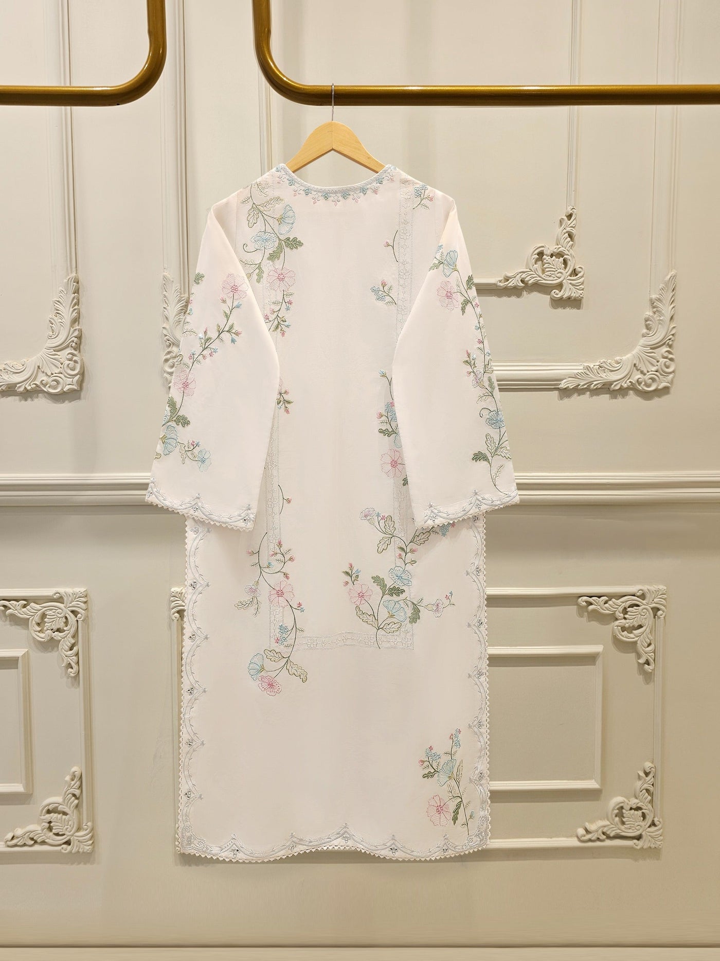 2 Piece - Embroidered Cambric Suit S114505