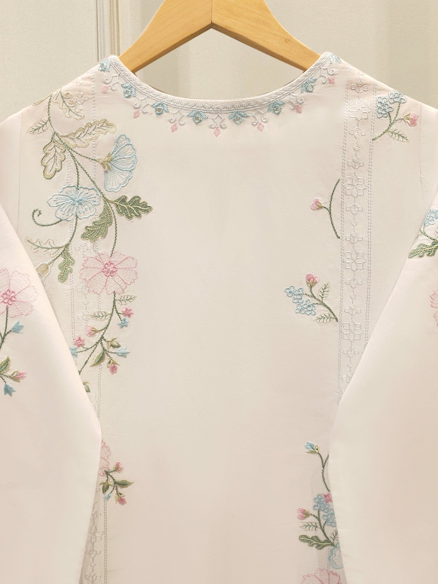 2 Piece - Embroidered Cambric Suit S114505