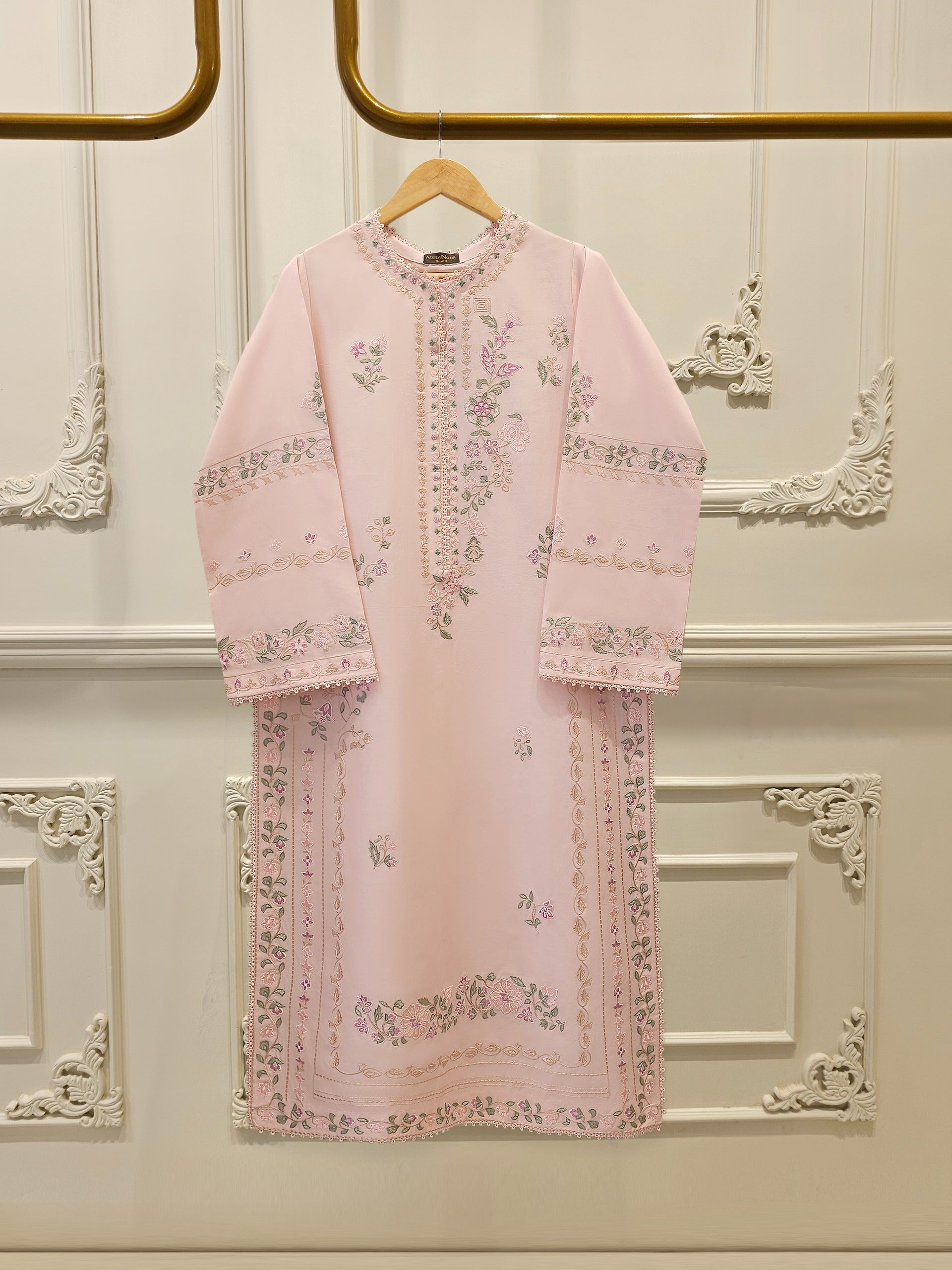 2 Piece - Embroidered Cambric Suit S112387