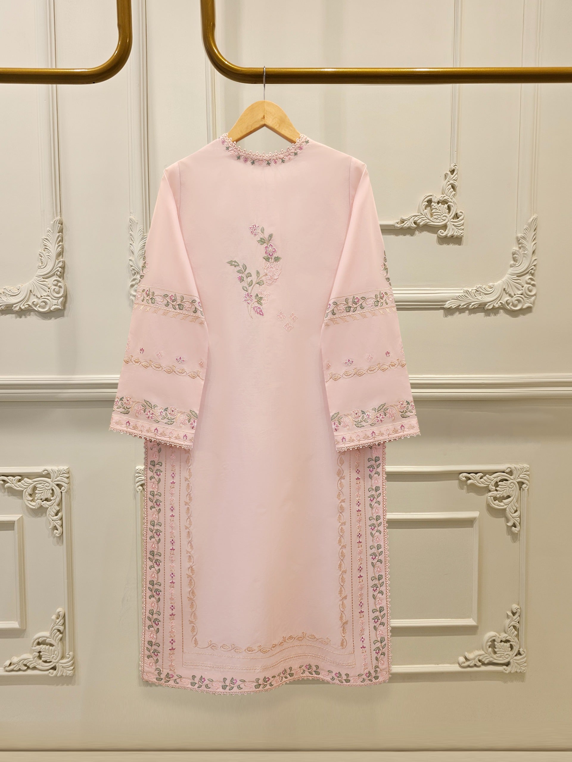 2 Piece - Embroidered Cambric Suit S112387