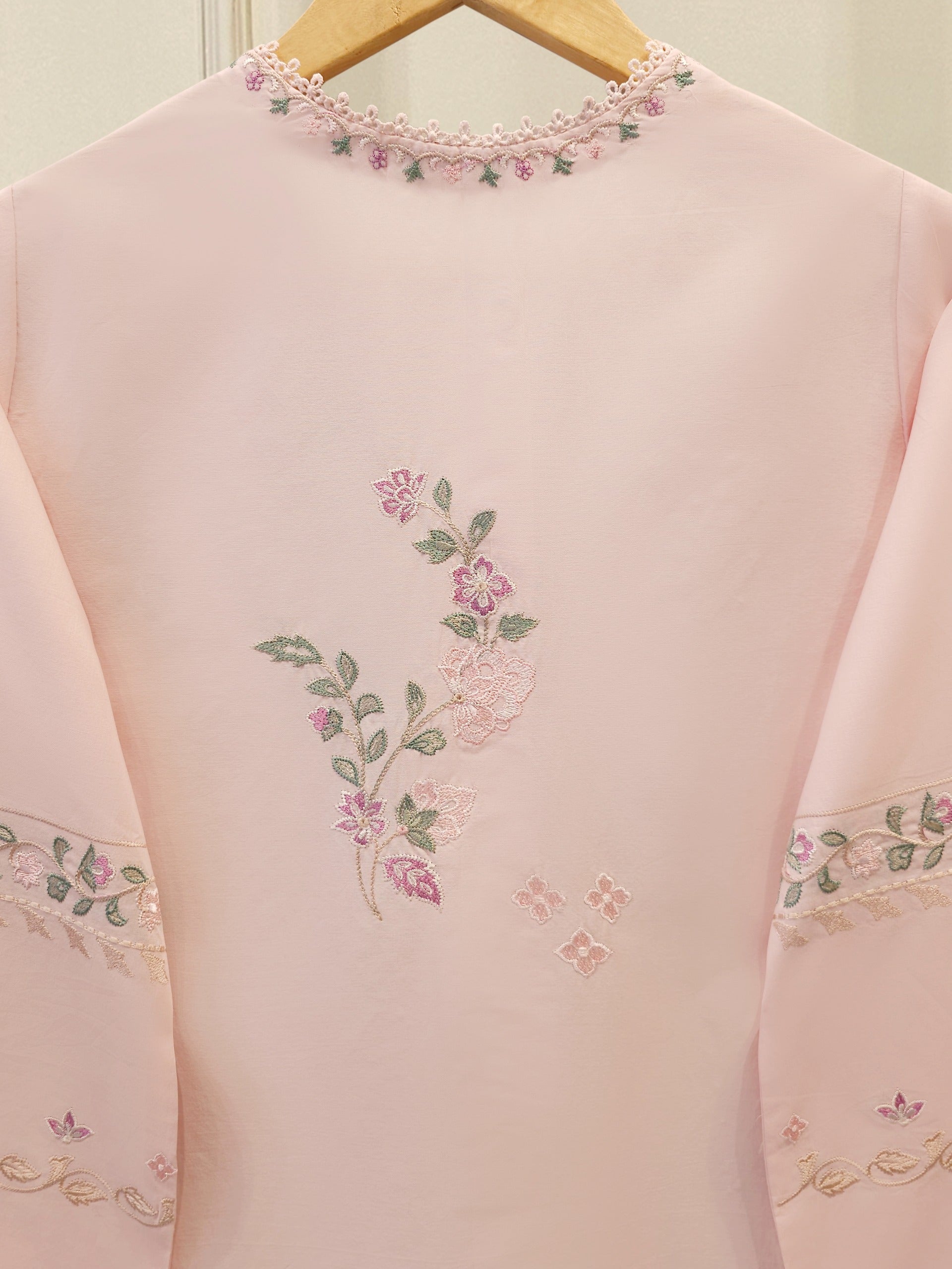 2 Piece - Embroidered Cambric Suit S112387