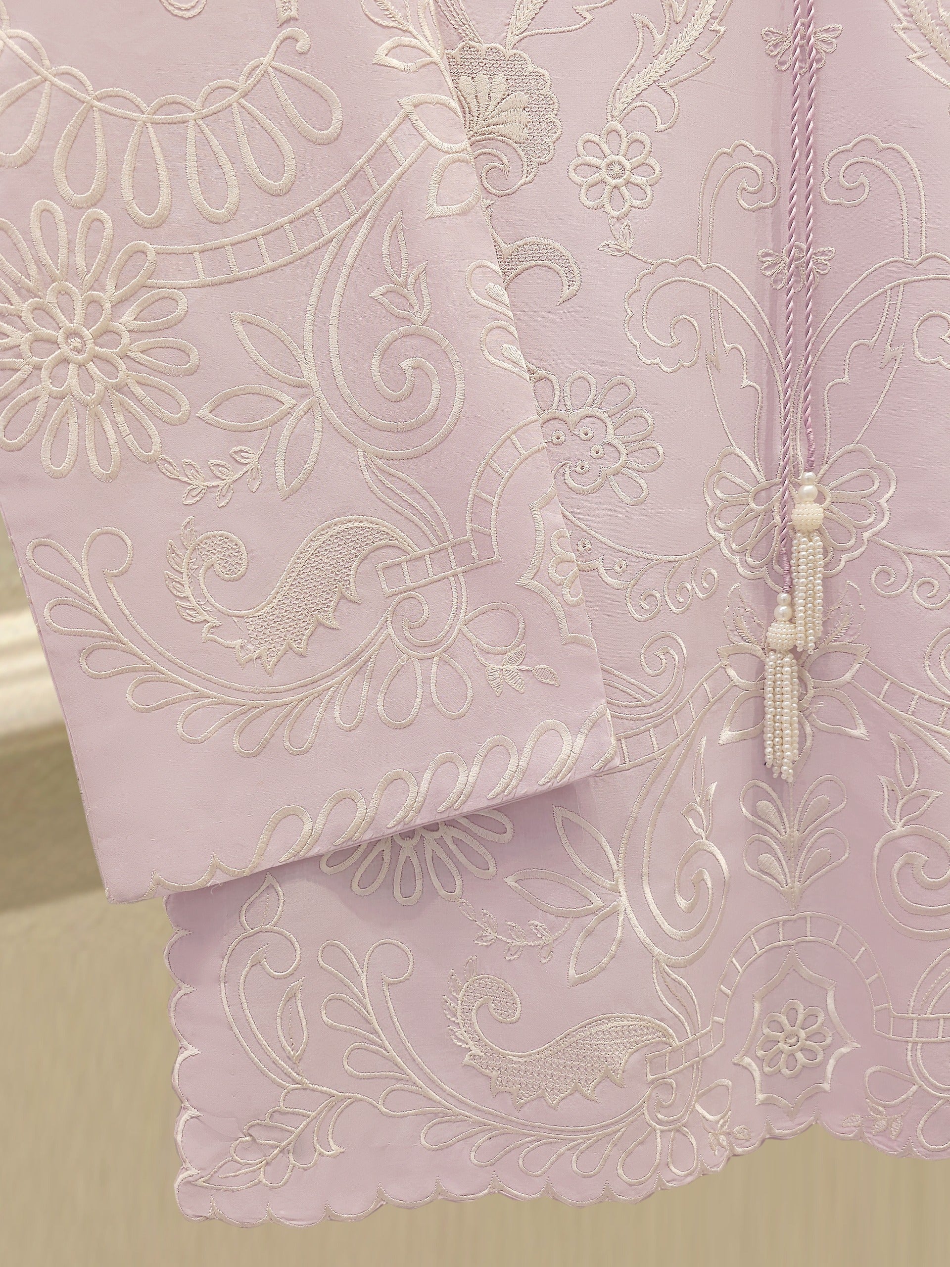 2 Piece - Embroidered Cambric Suit S112414