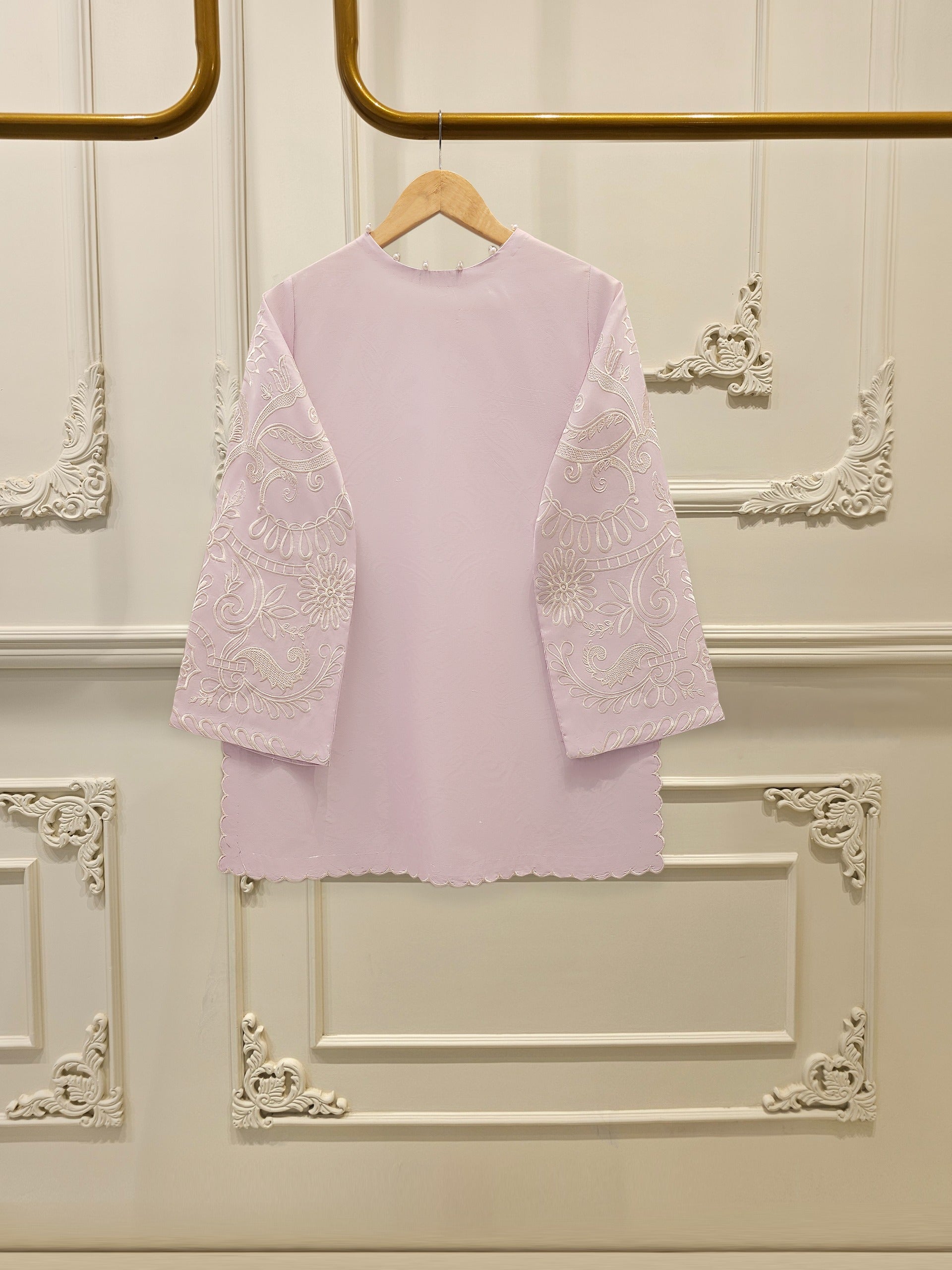 2 Piece - Embroidered Cambric Suit S112414