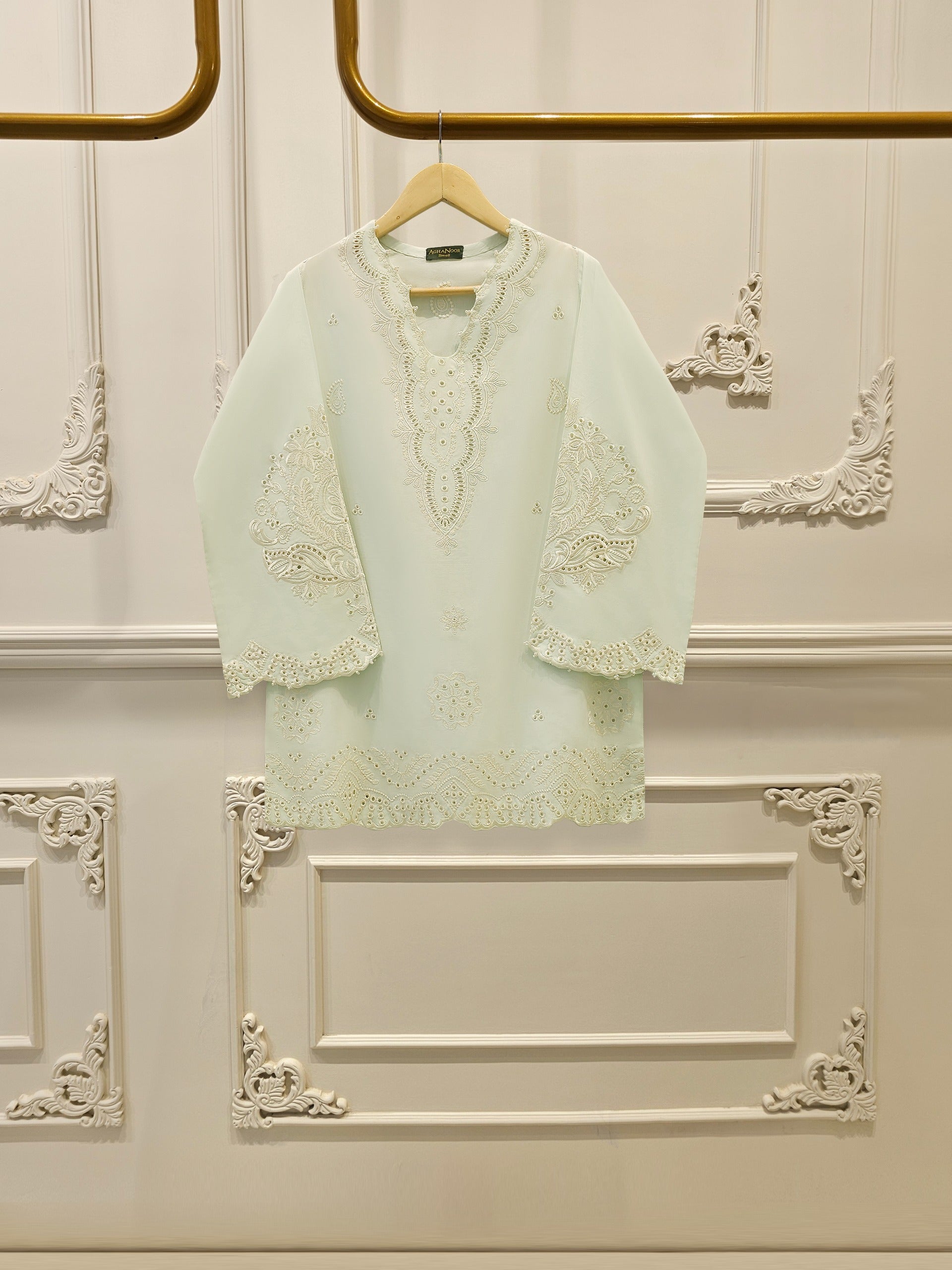 2 Piece - Embroidered Cambric Suit S112422