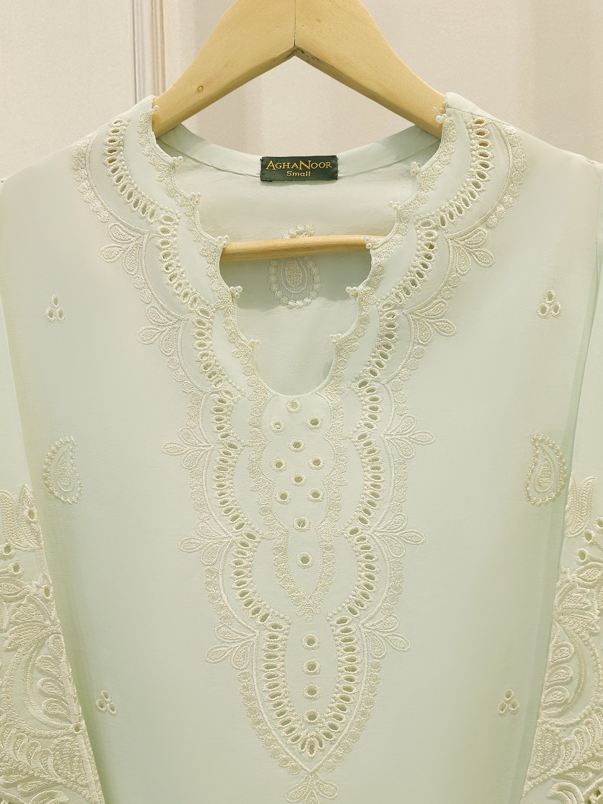 2 Piece - Embroidered Cambric Suit S112422