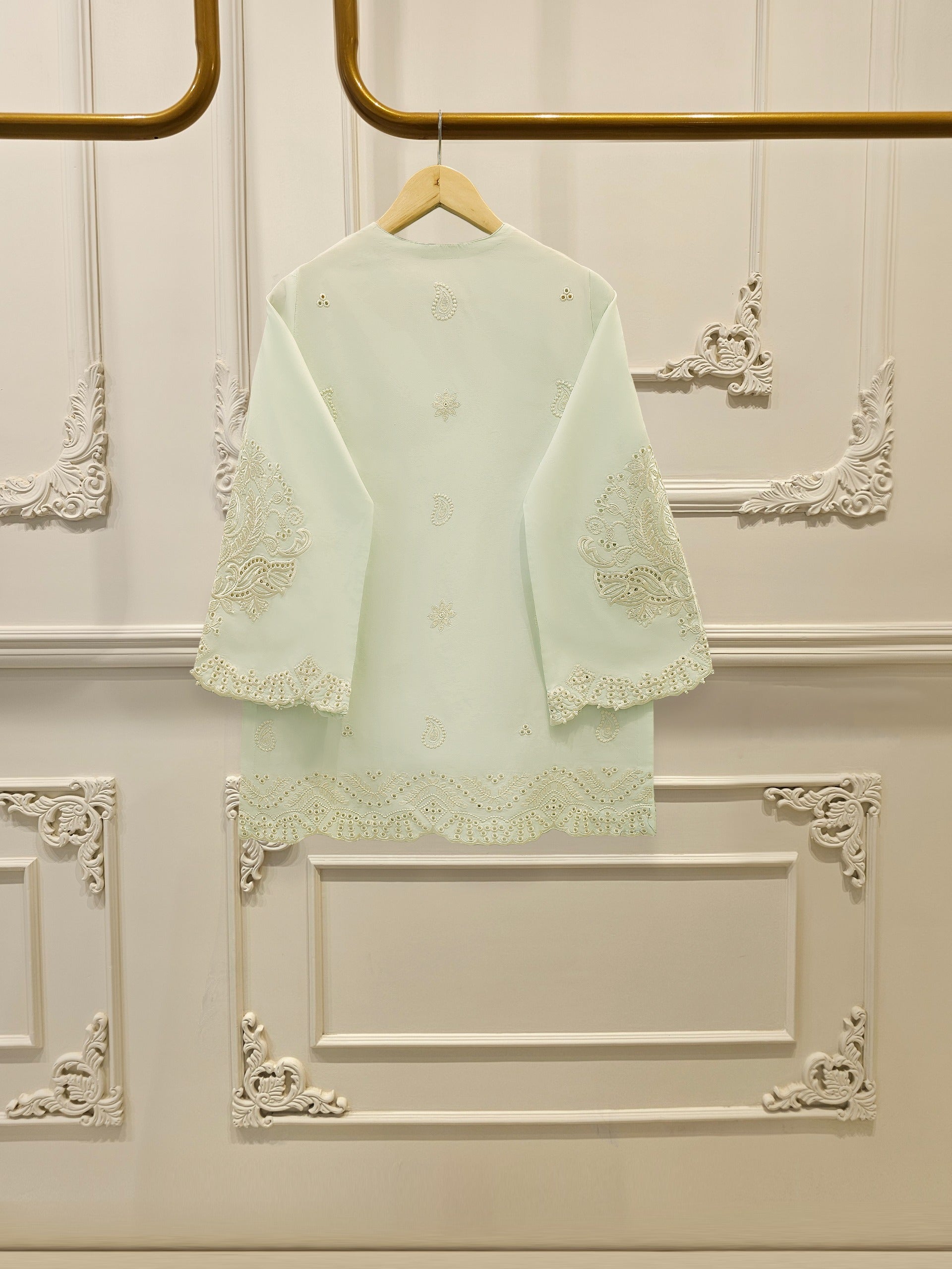 2 Piece - Embroidered Cambric Suit S112422