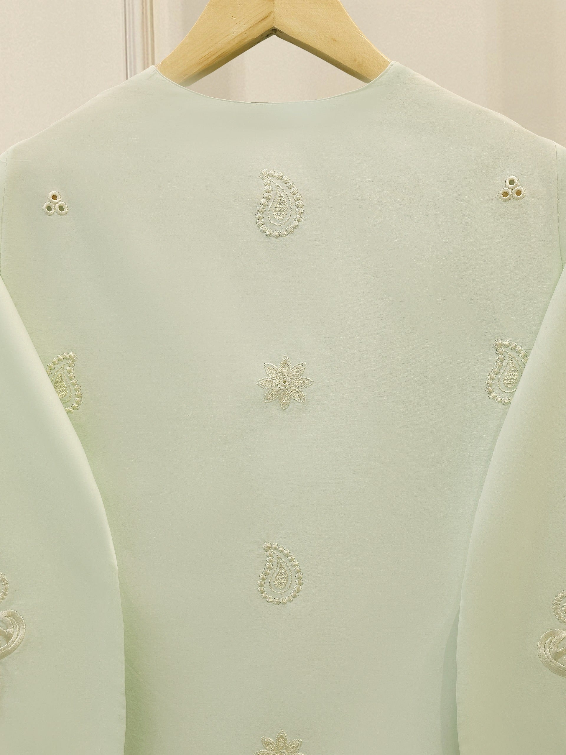 2 Piece - Embroidered Cambric Suit S112422