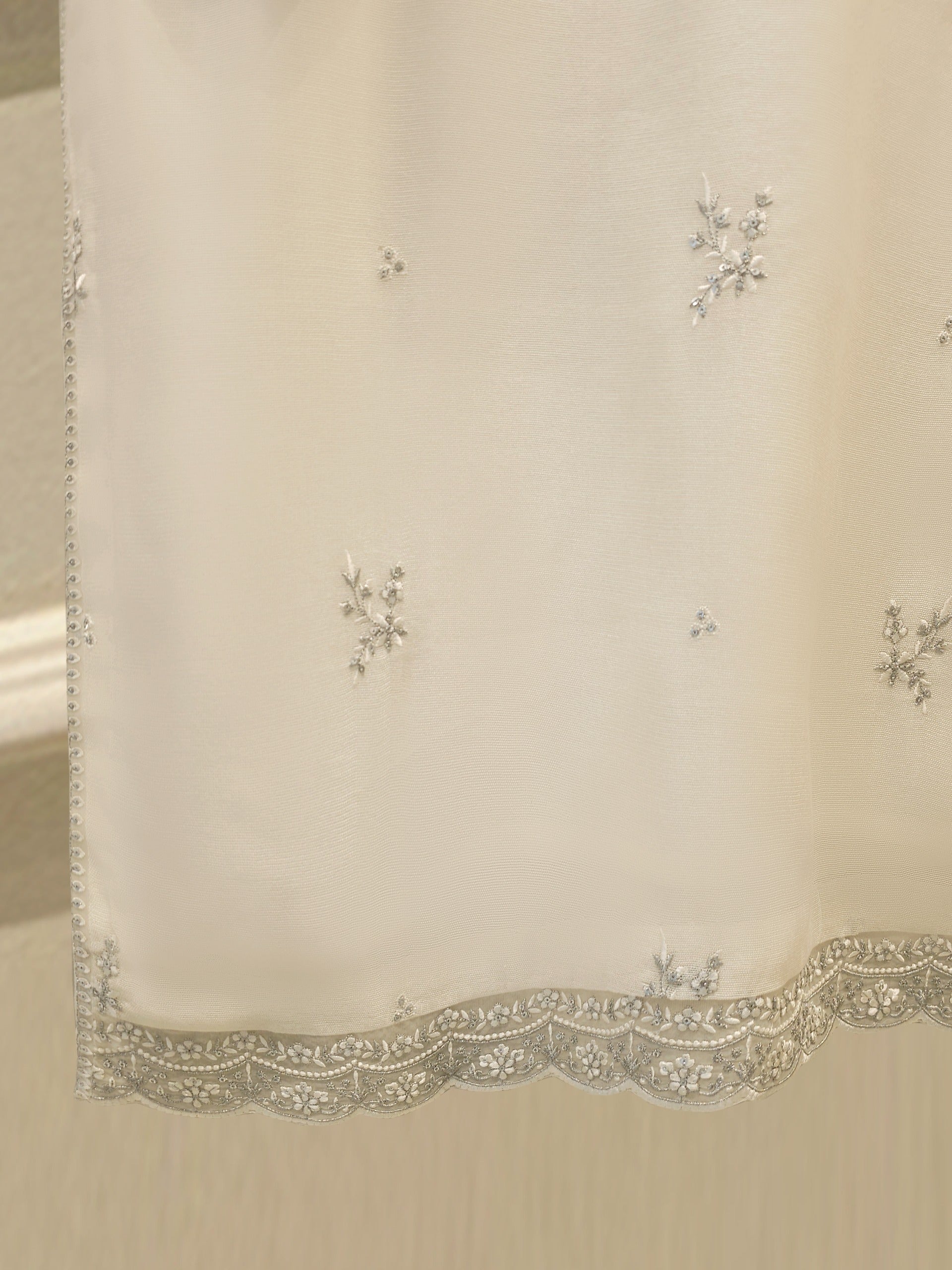 3 Piece - Pure Embroidered Cotton Net Suit S112510