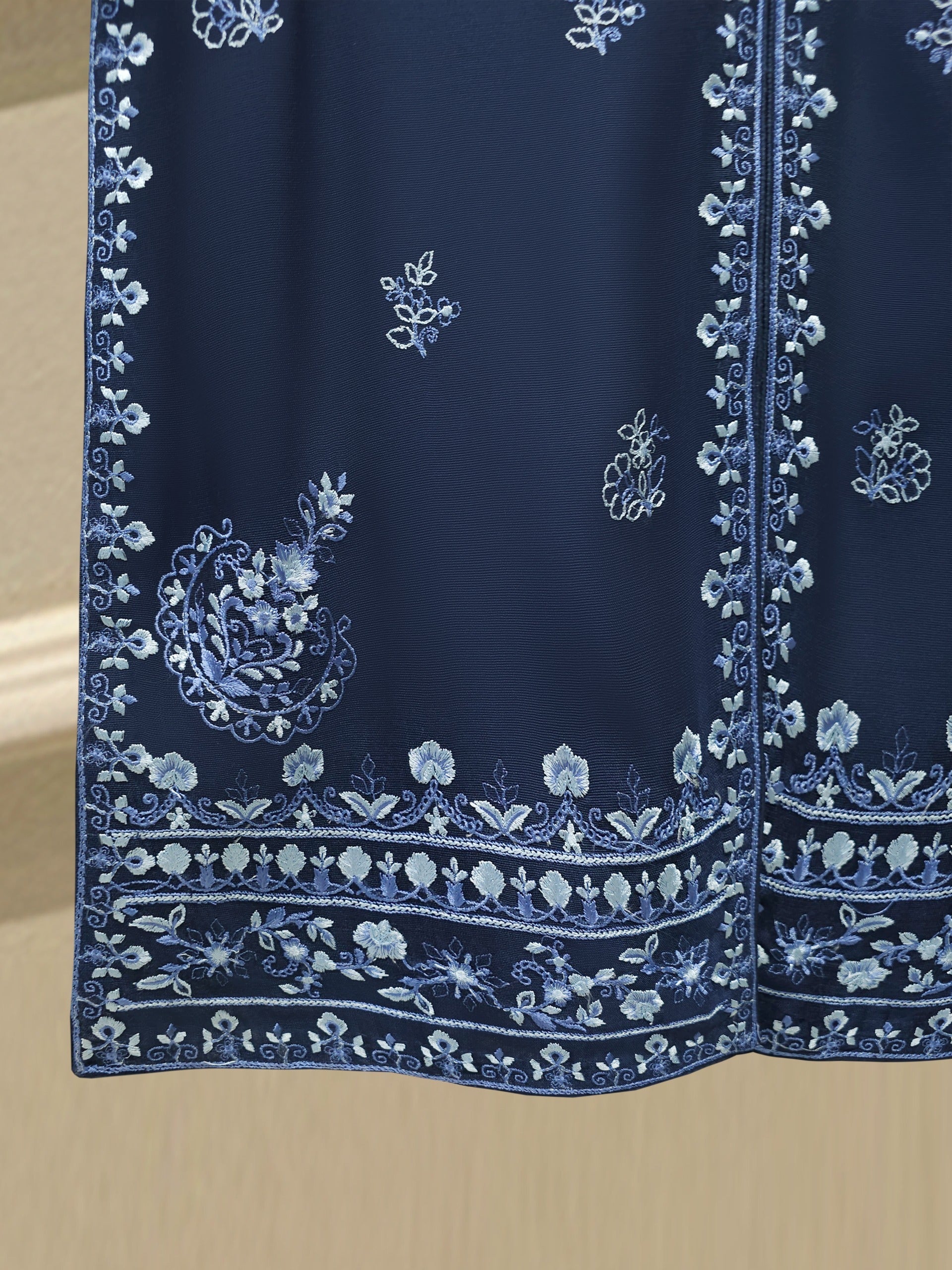 3 Piece - Pure Embroidered Cotton Net Suit S112514