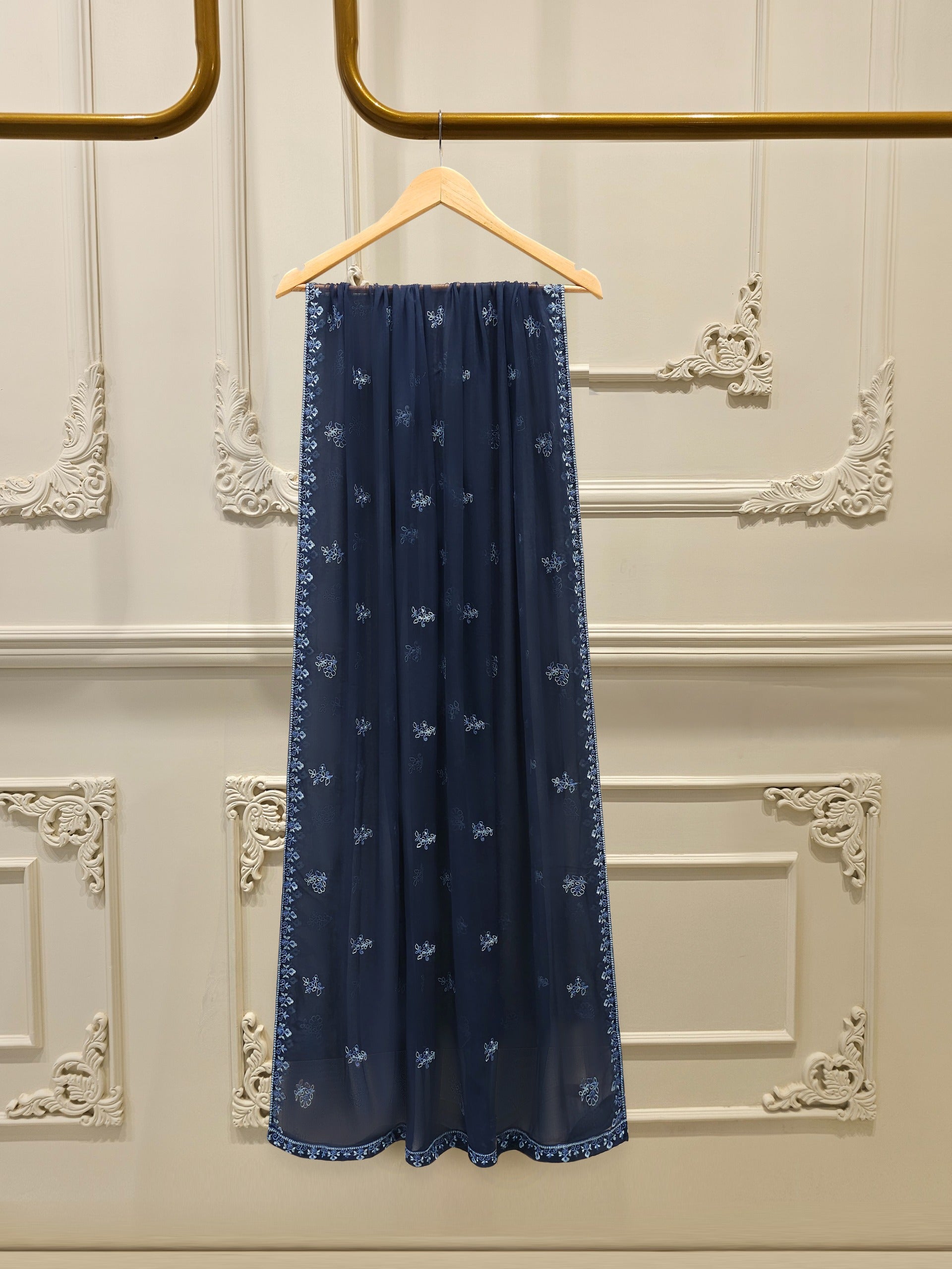 3 Piece - Pure Embroidered Cotton Net Suit S112514