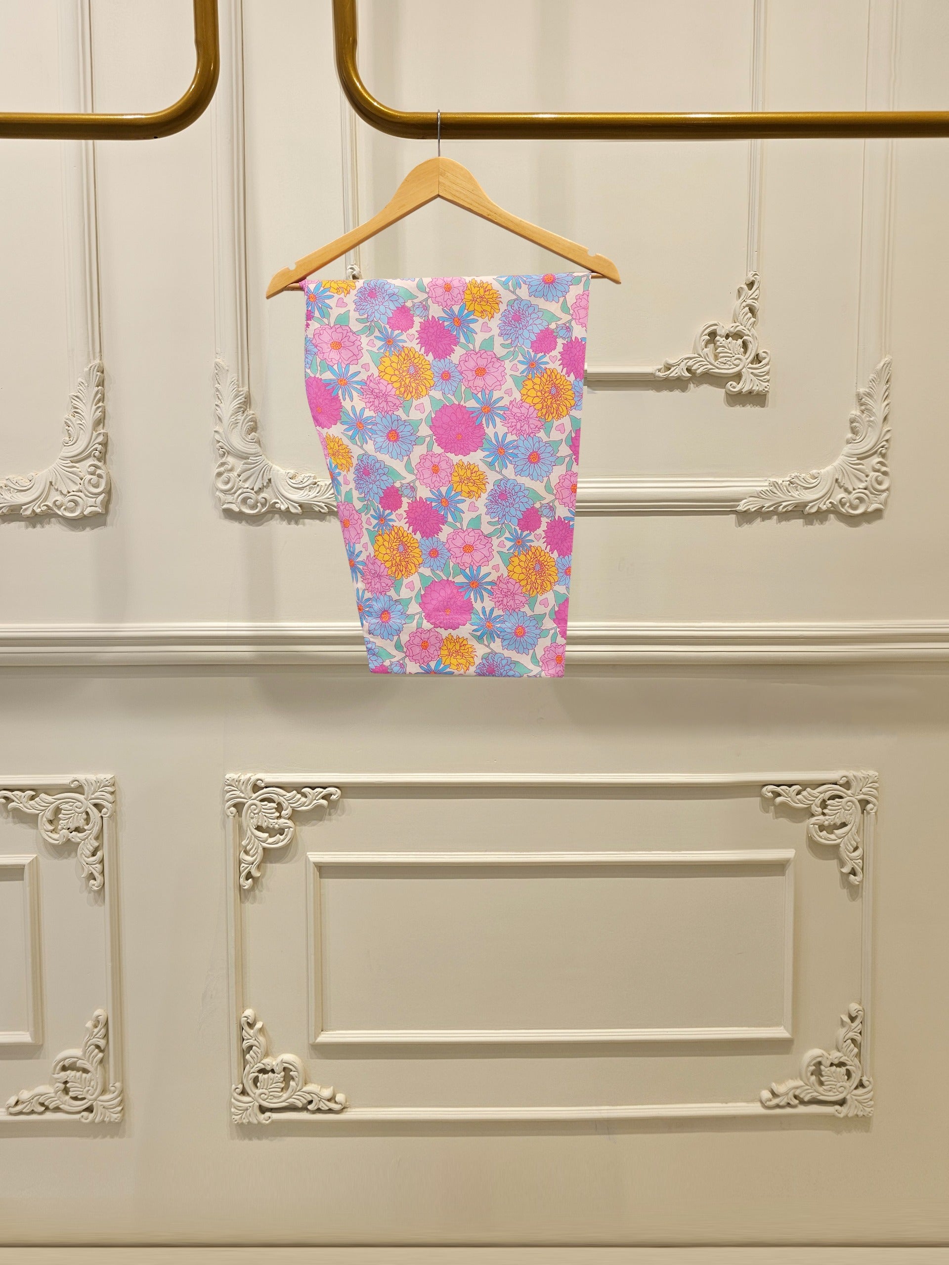 2 Piece - Digital Printed Embroidered Cambric Suit S112577