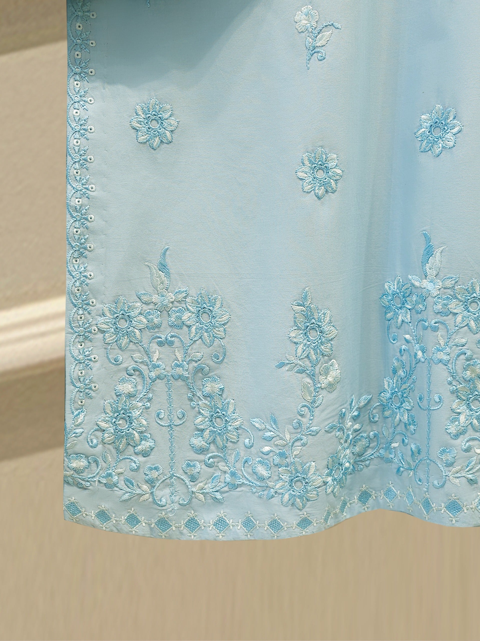 3 Piece - Embroidered Cambric Suit S112684