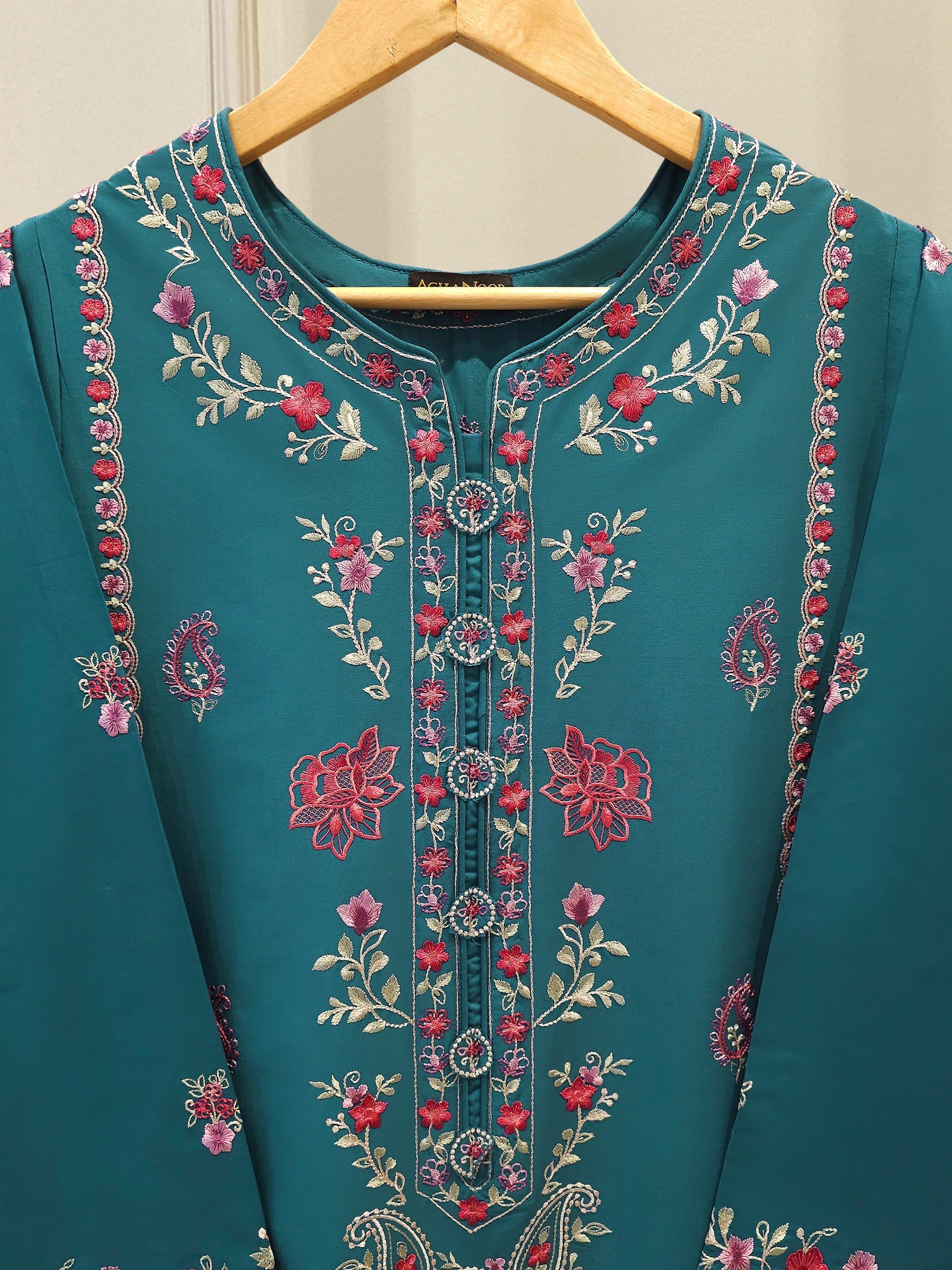 2 Piece - Embroidered Cambric Suit S112691