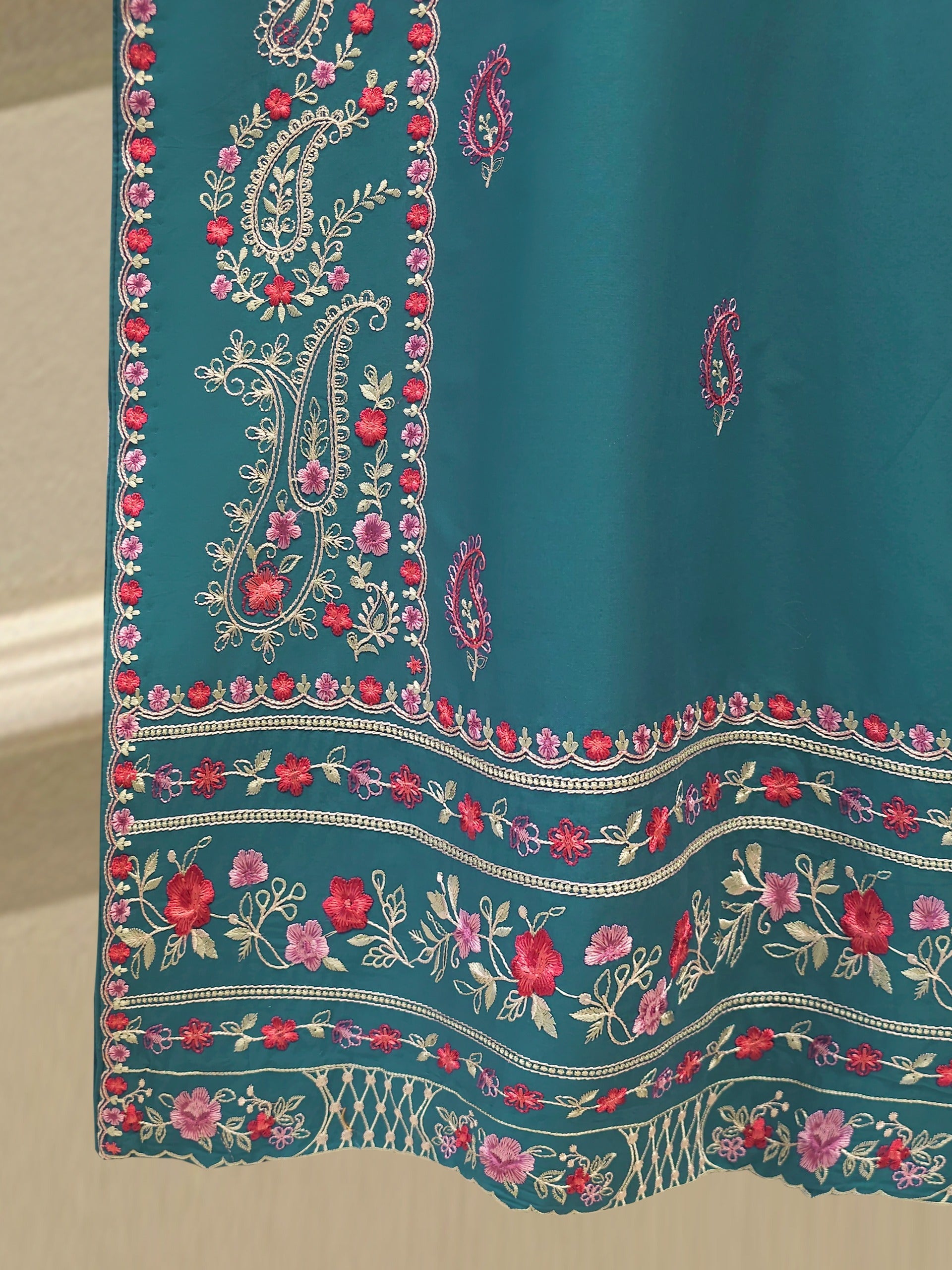 2 Piece - Embroidered Cambric Suit S112691