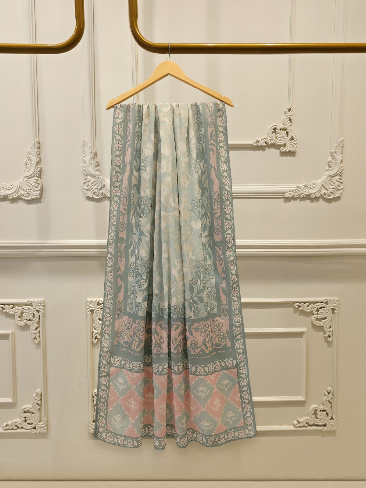 3 Piece - Digital Printed Embroidered Cambric Suit S112754