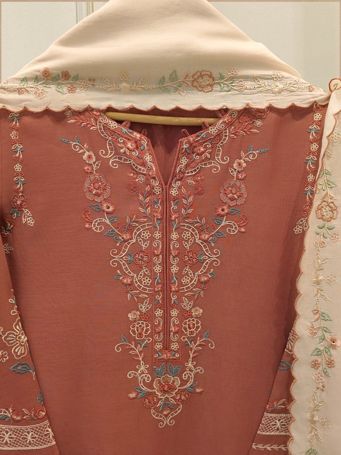 3 Piece - Embroidered Kora Cotton Suit S112800