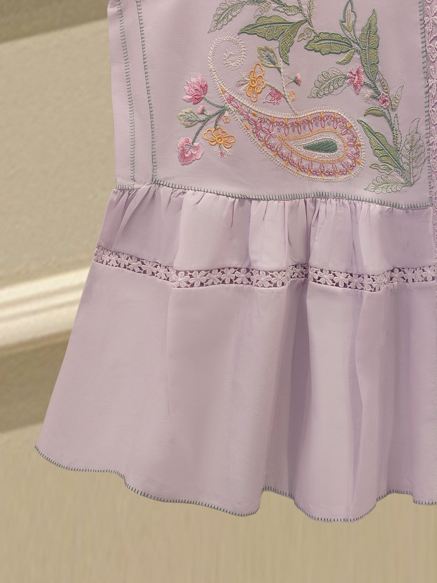 Embroidered Cambric Shirt Ws00197