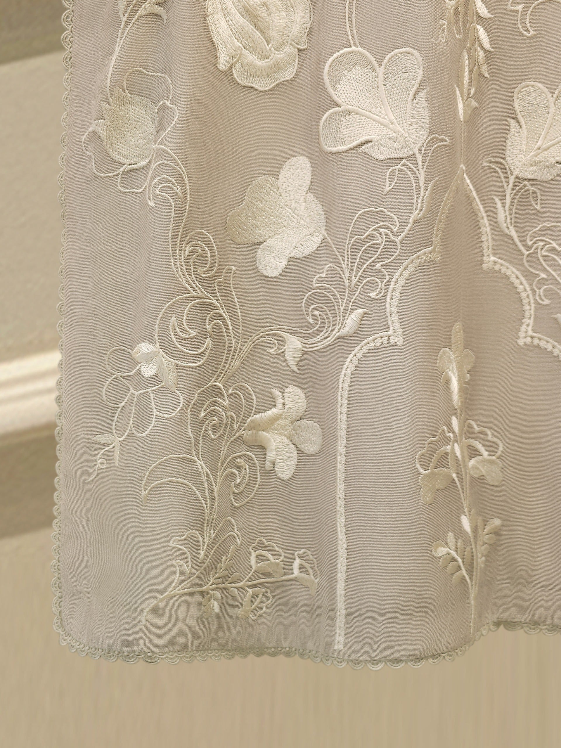 3 Piece - Pure Embroidered Cotton Net Suit S112929