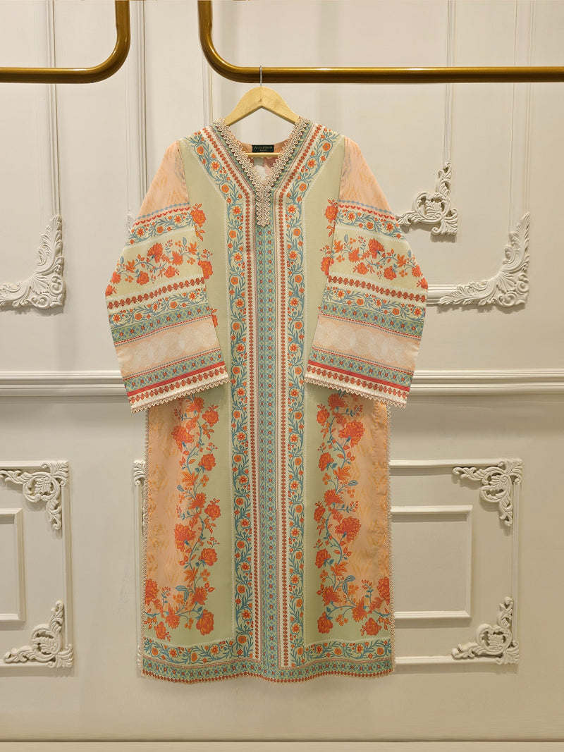 2 Piece - Digital Printed Cambric Suit S112956