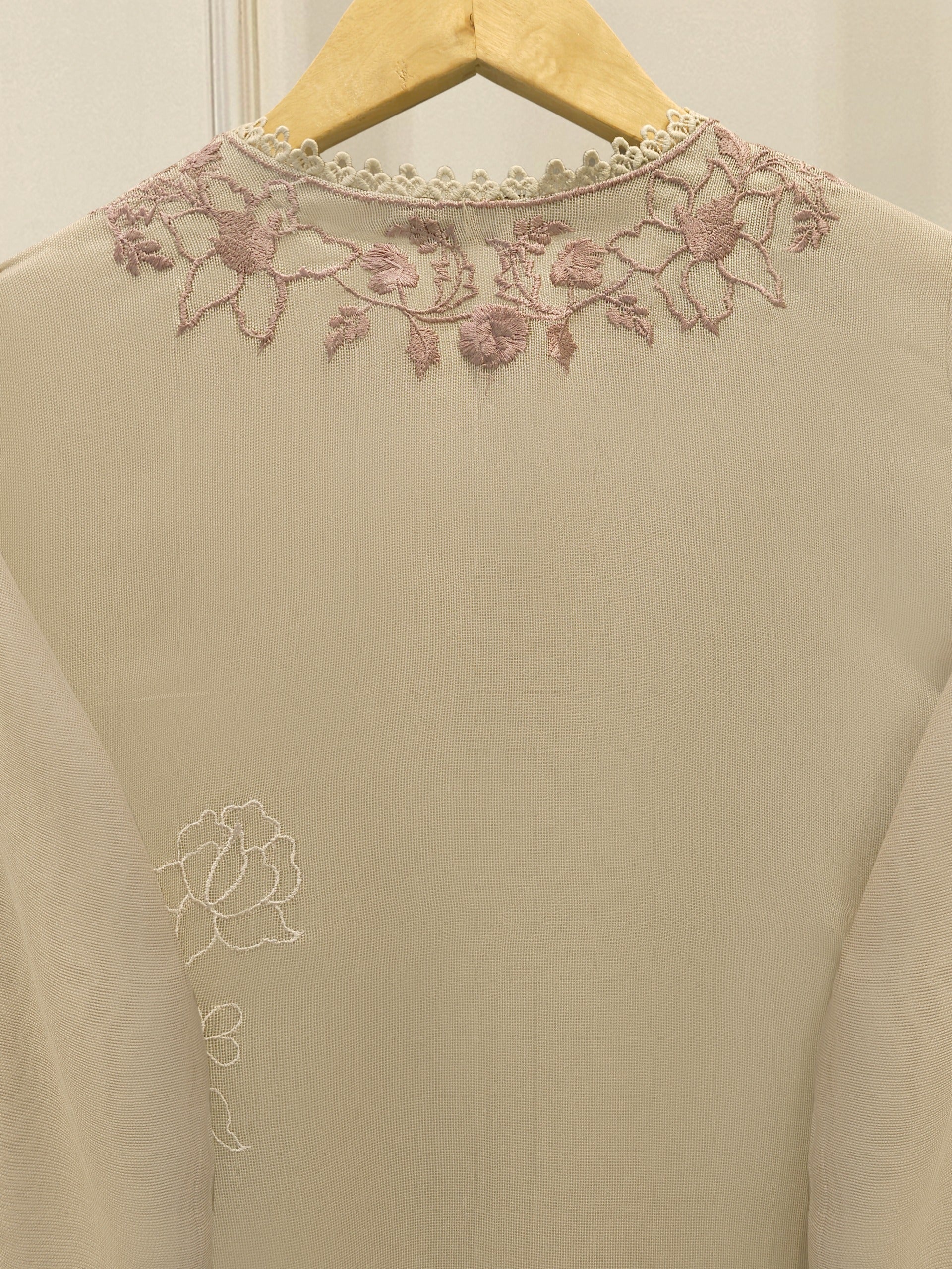 3 Piece - Pure Embroidered Cotton Net Suit S112963
