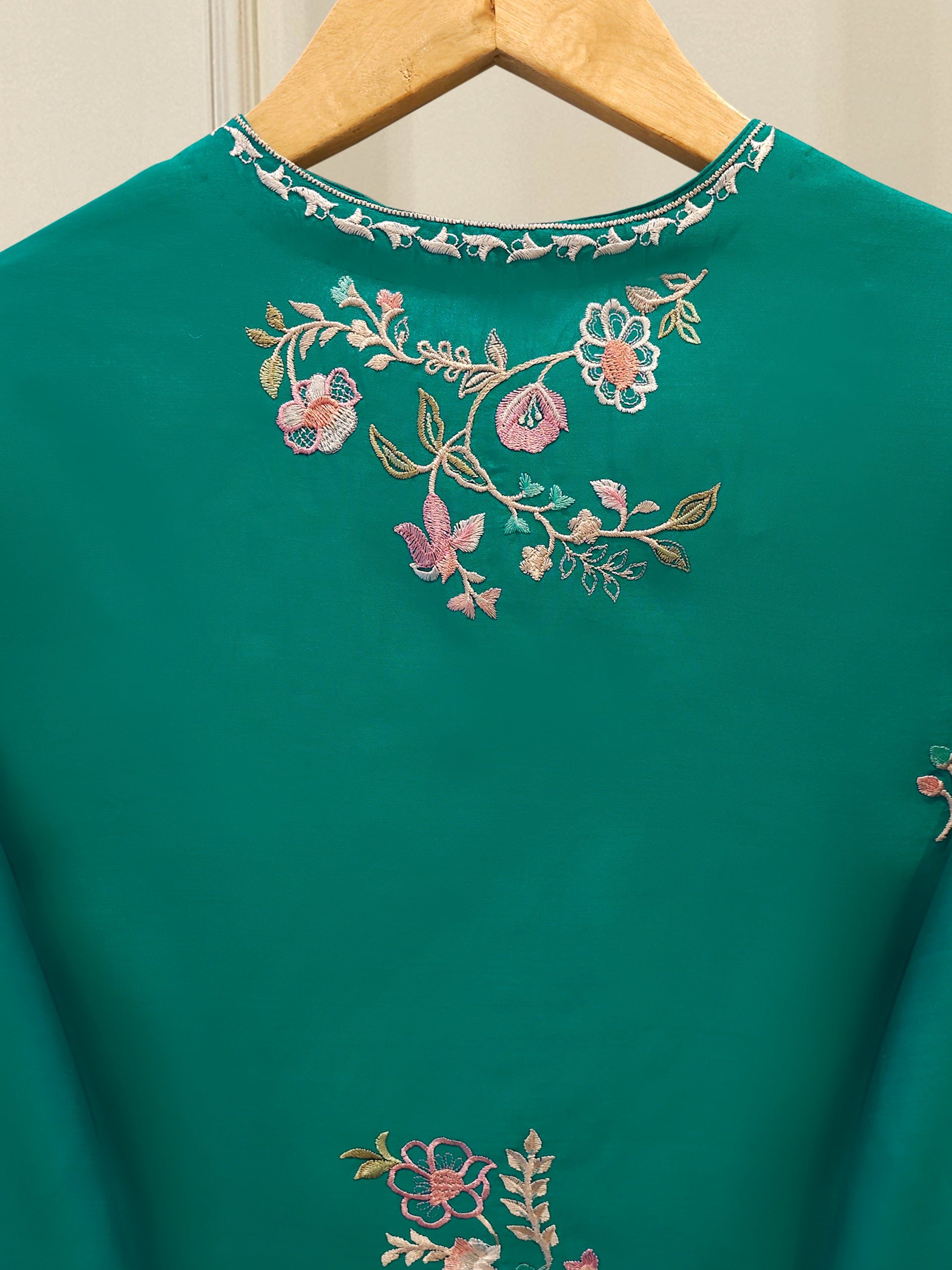 2 Piece- Pure Khaddi Silk Embroidered Suit S113007