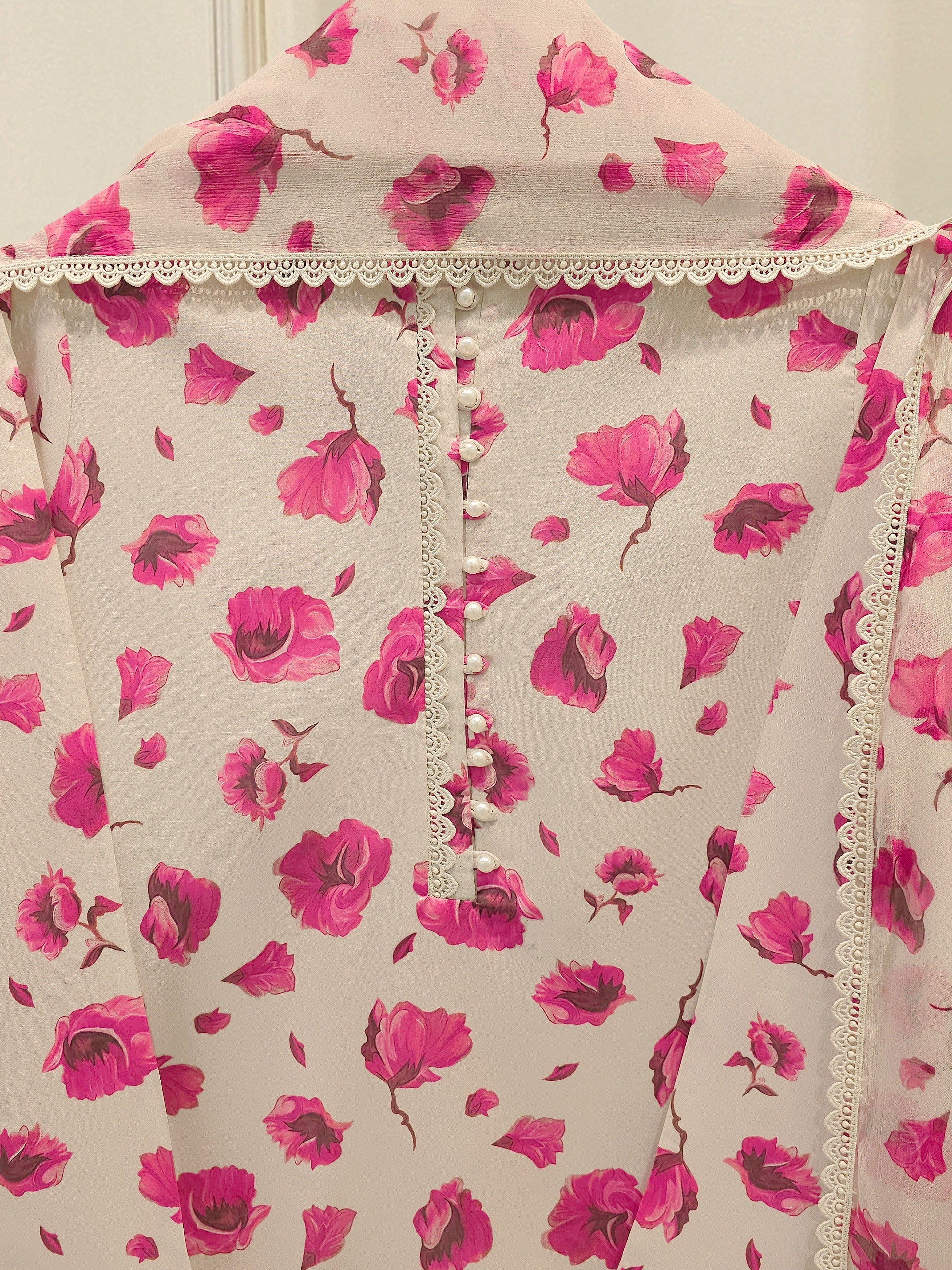 3 Piece - Digital Printed Cambric Suit S113016